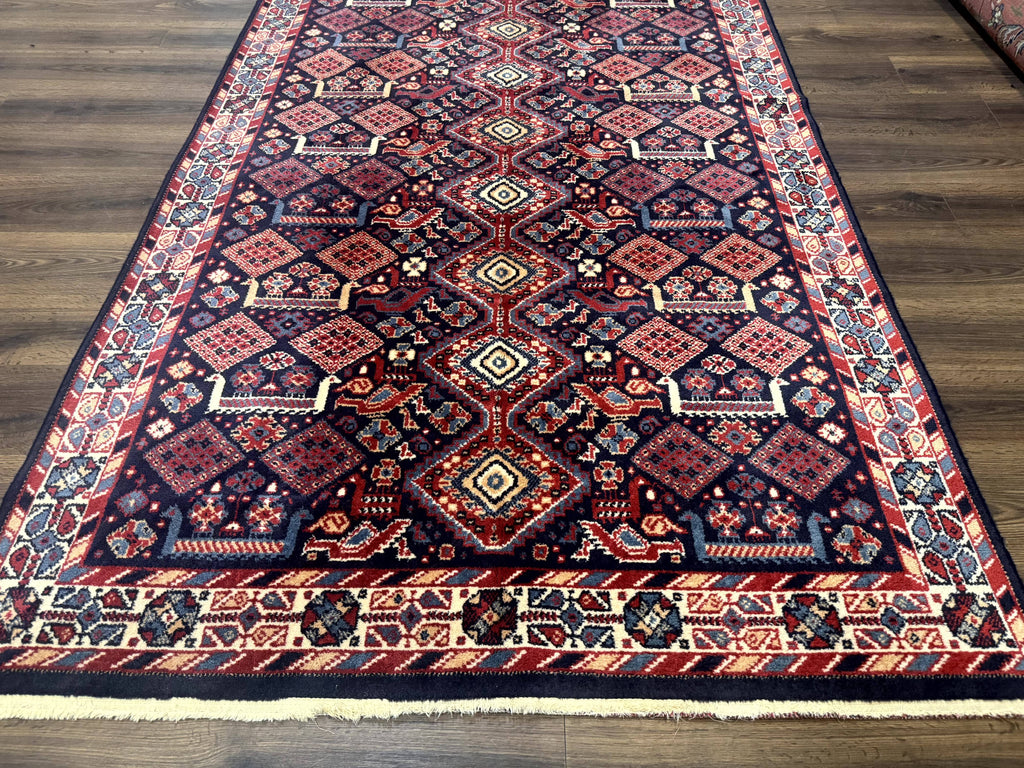 Karastan Rug 5x8, Yuruk Collection #530, Geometric Tribal Wool Pile Vintage Carpet