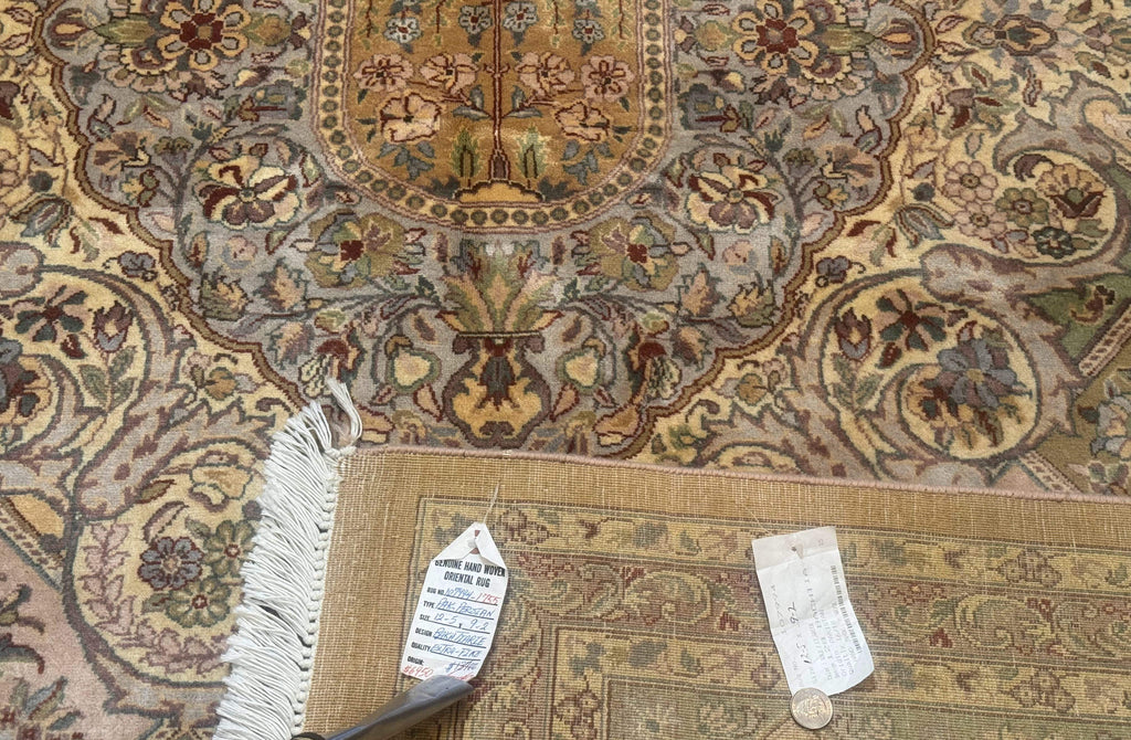 Pak Persian Rug 9x12, Diamond Panel Design, Fine 225 KPSI, Wool