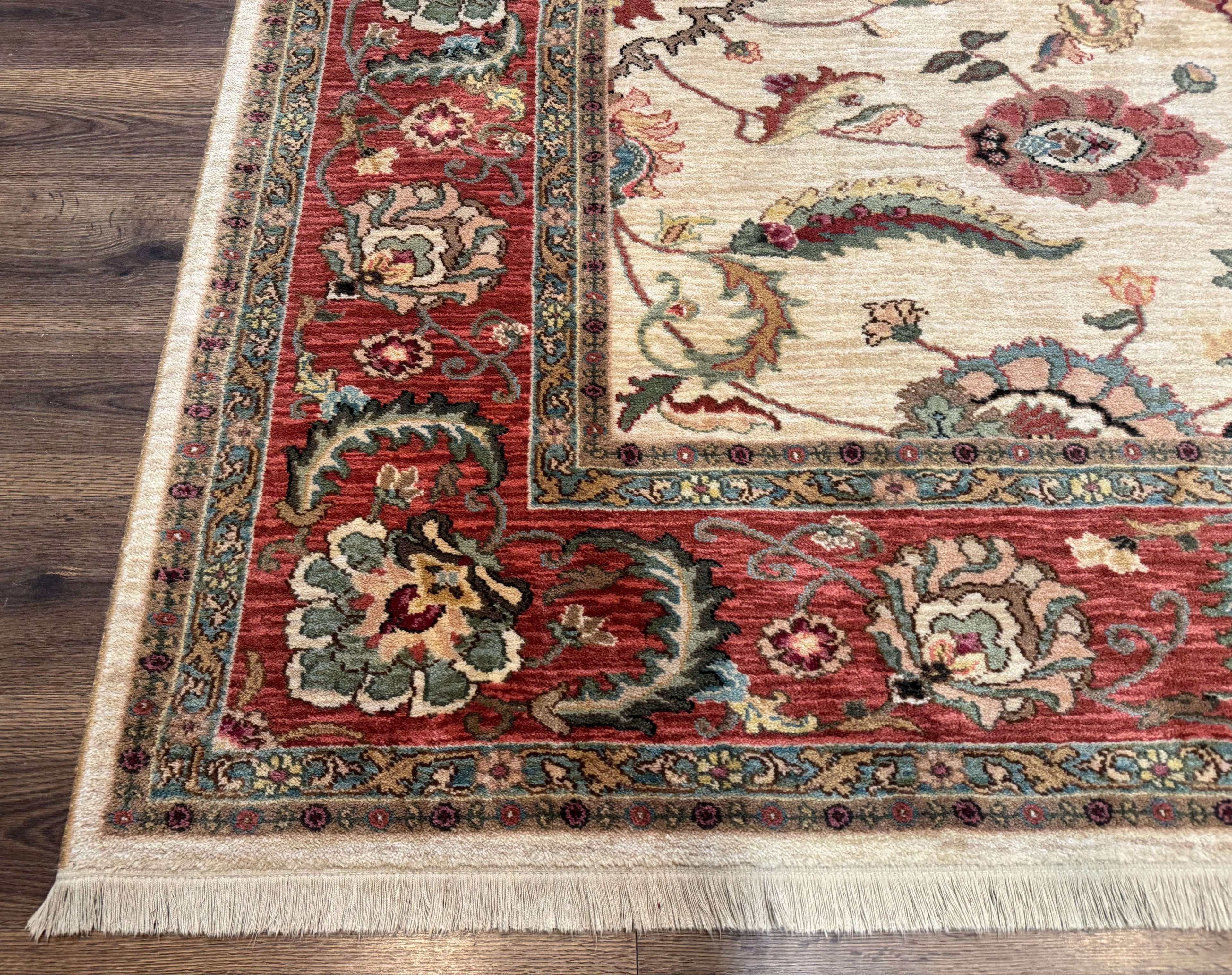 Karastan Rug 8.8 x 10, Ashara Agra Ivory #549, Wool, Vintage