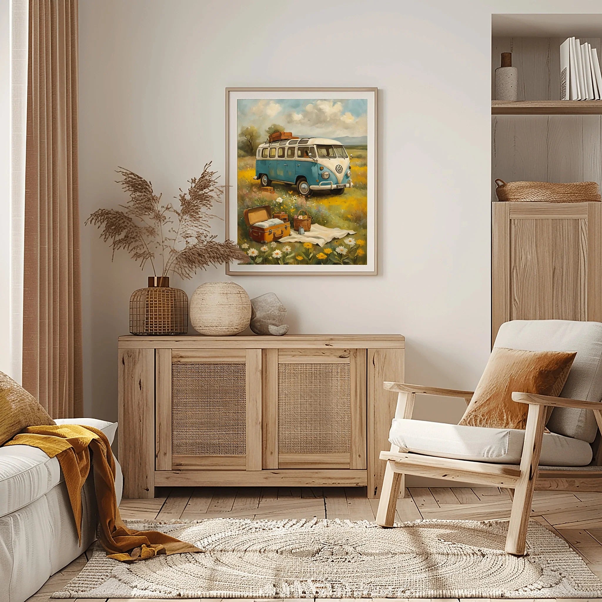 1960 German Split-Window Van - Bohem Picnic Edition | Poster Canvas