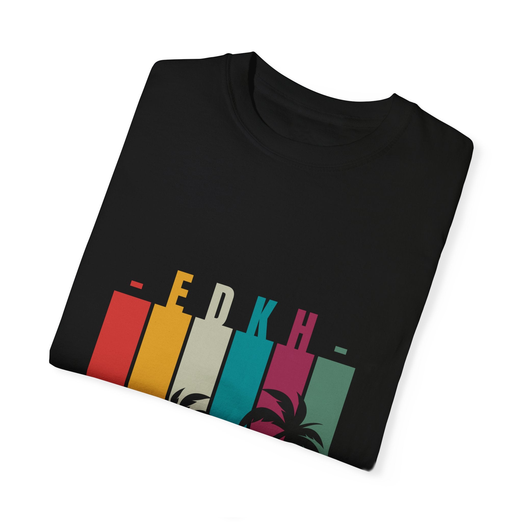 EDKH Unisex Garment-Dyed T-Shirt | Retro Summer Style
