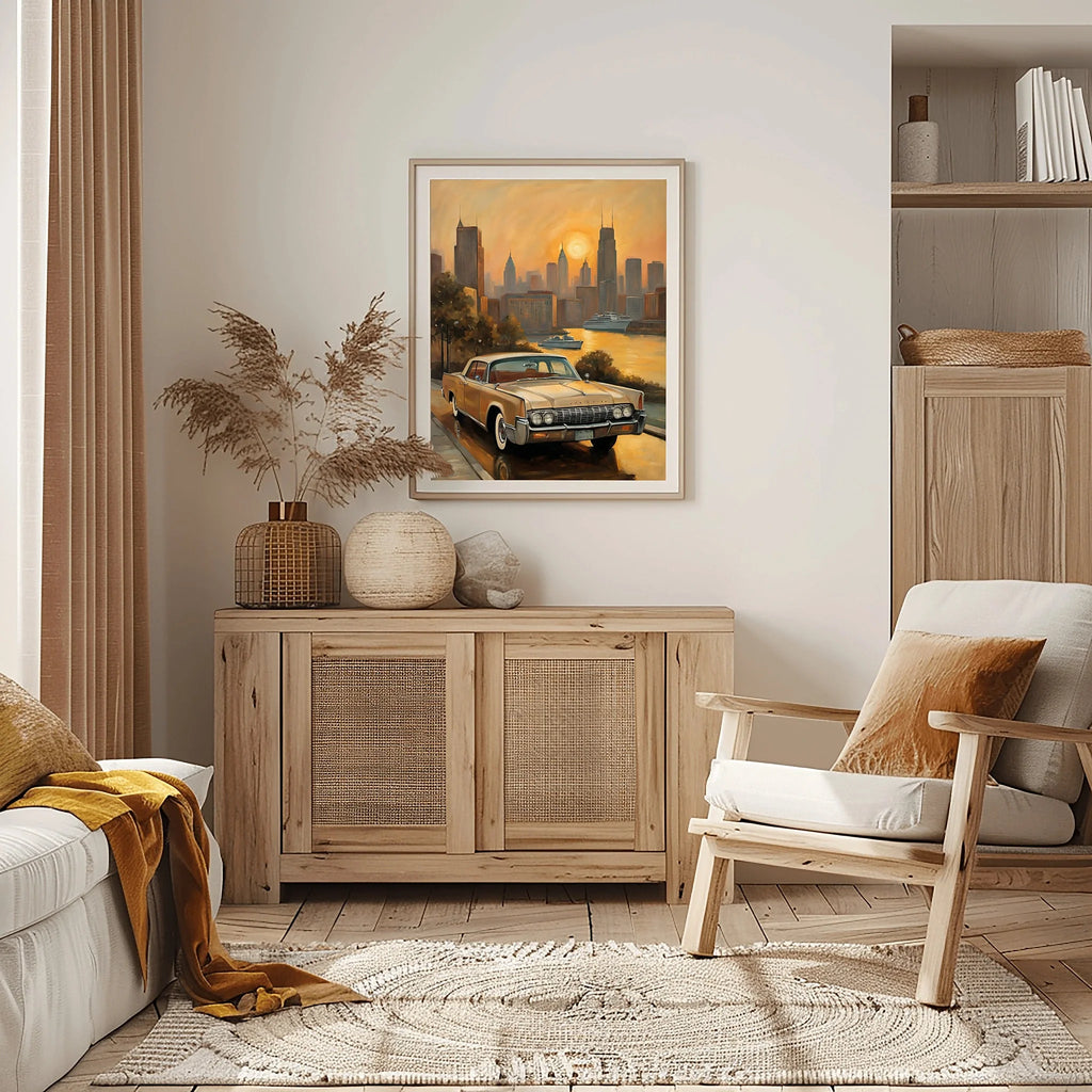 1961 Suicide-Door Continental - Sunset Edition | Poster Canvas