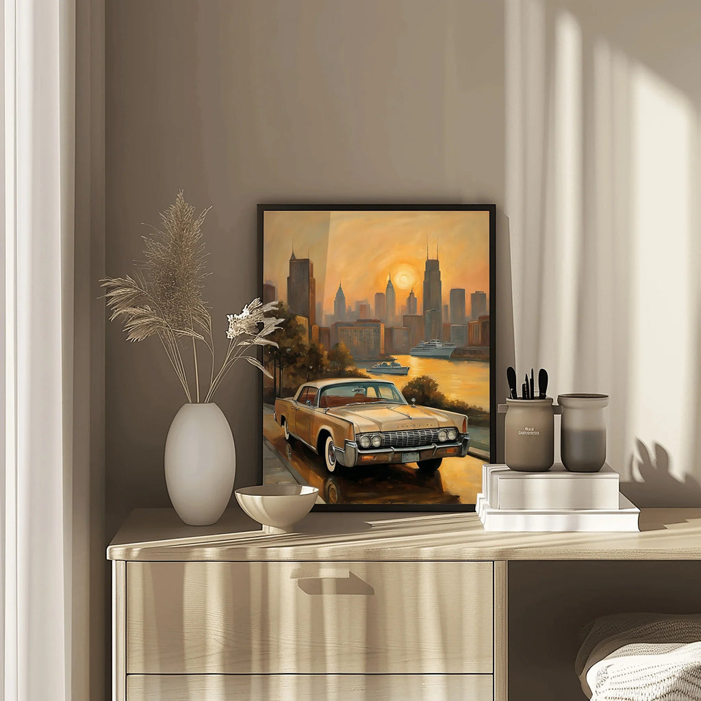 1961 Suicide-Door Continental - Sunset Edition | Poster Canvas