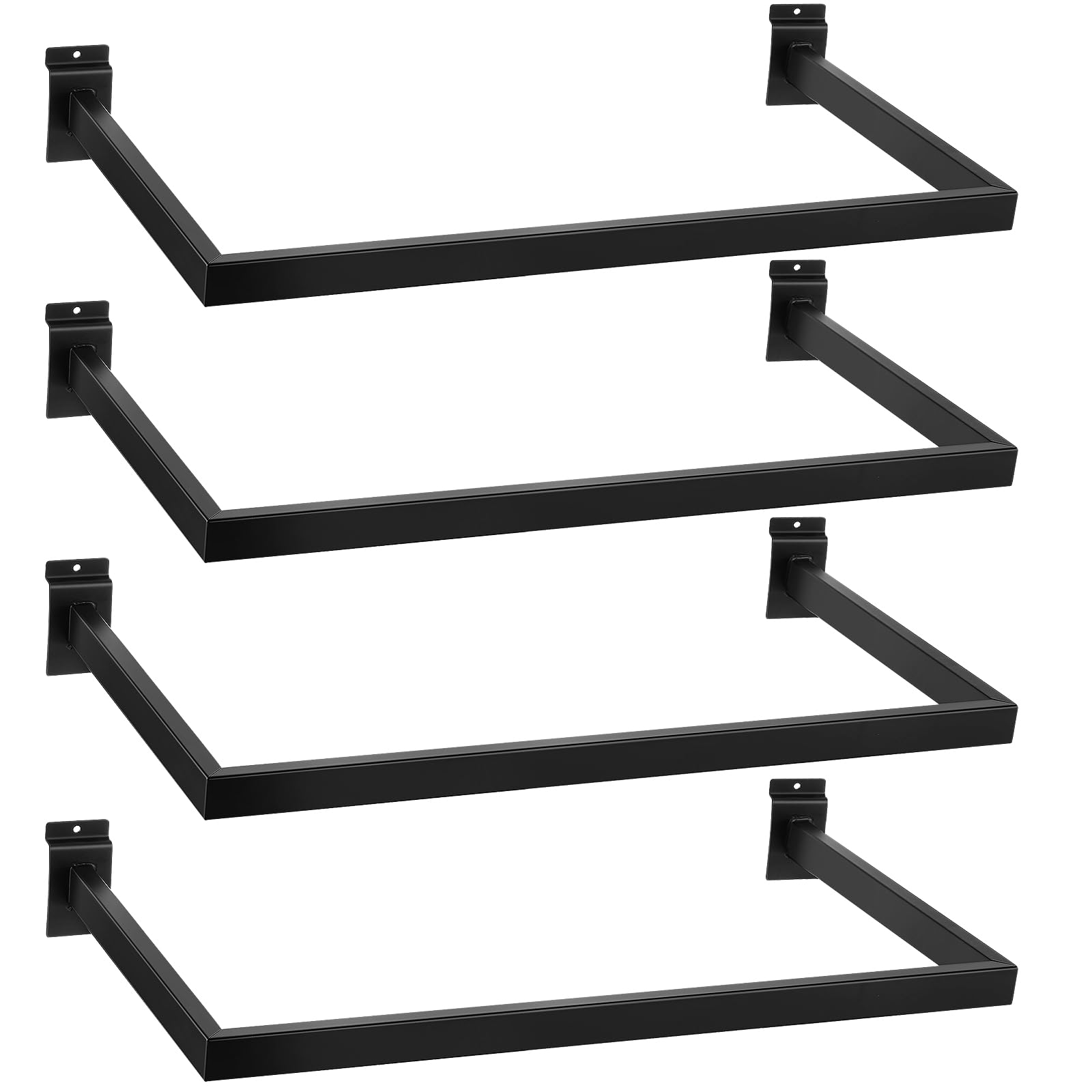 24-Inch Stainless Steel Hang Rail (4-Pack)