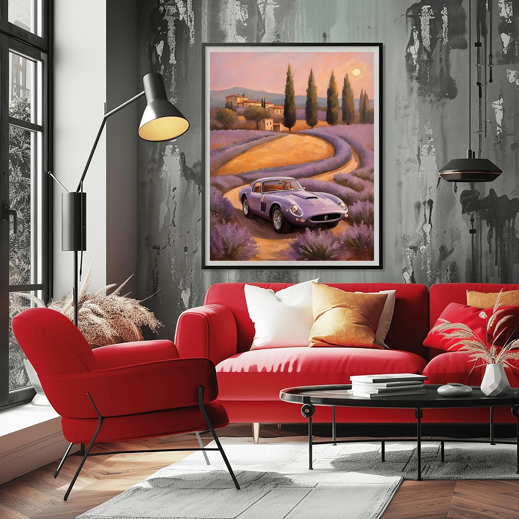 1962 Italian Racing Royalty - Lavender Edition | Poster Canvas
