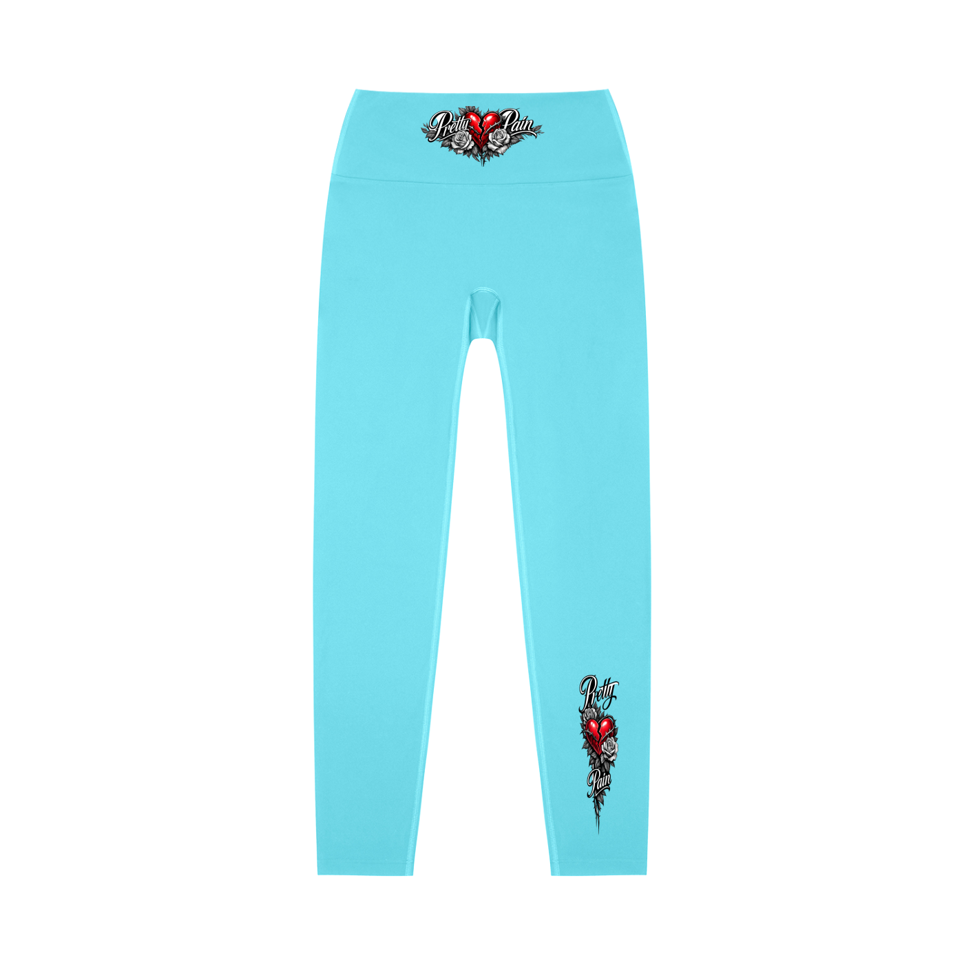 PRETTY PAIN High-Waisted Yoga Leggings