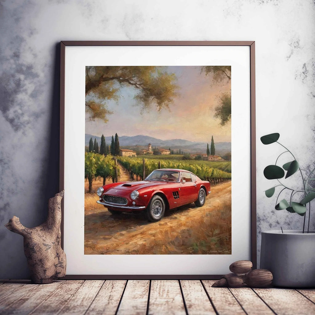 1963 Italian GT Berlinetta - Tuscany Edition | Poster Canvas