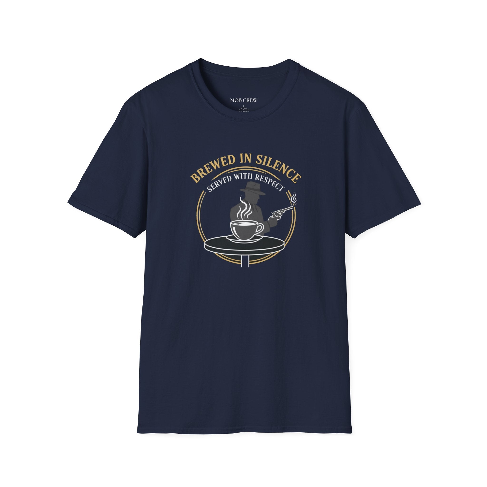 Mob Crew Brewed in Silence Served with Respect Vintage T-Shirt