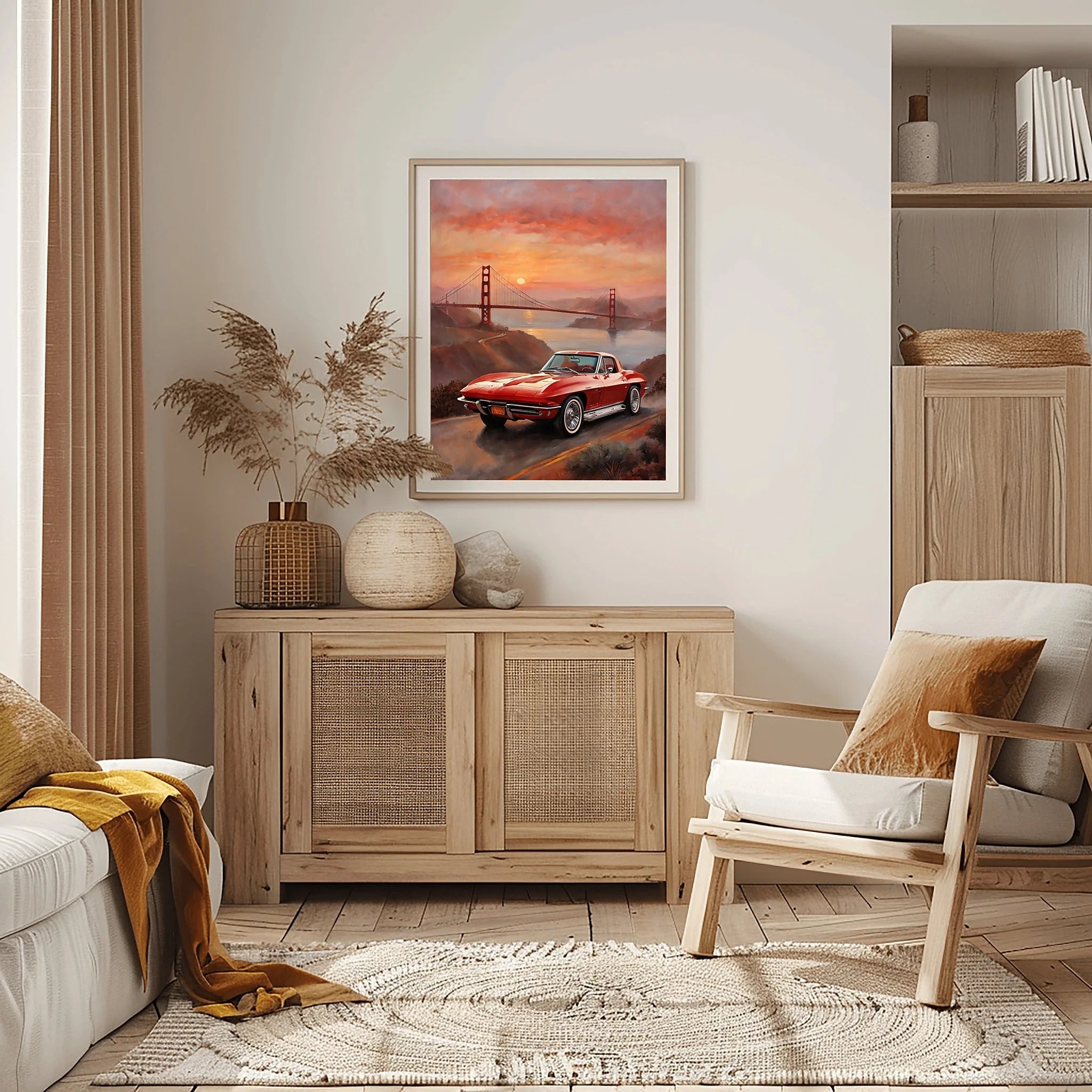 1963 Split-Window Stingray - Golden Gate Edition | Poster Canvas