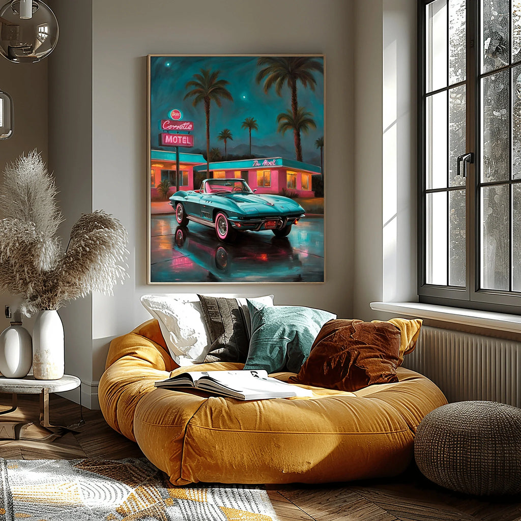 1963 Split-Window Stingray - Hotel Edition | Poster Canvas