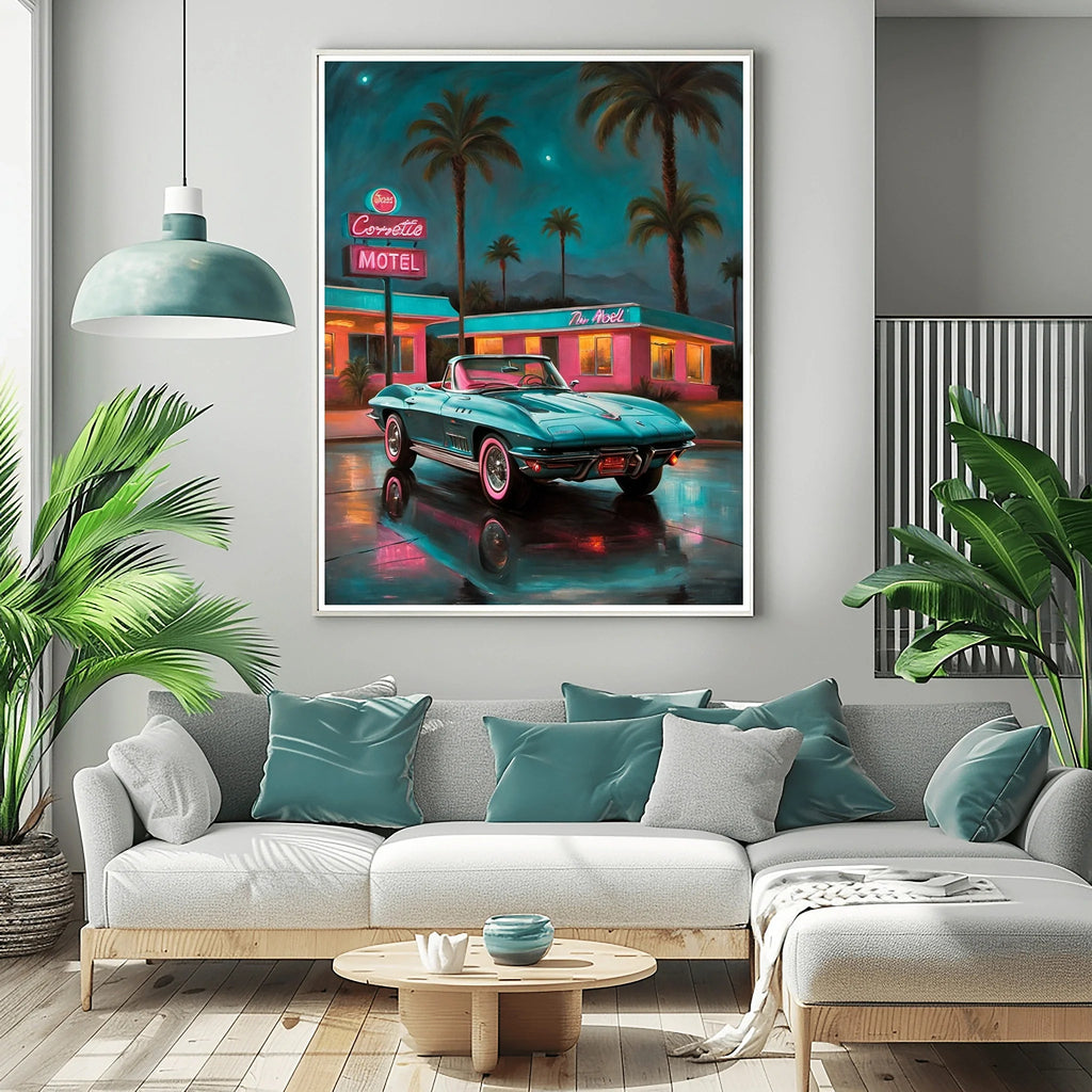 1963 Split-Window Stingray - Hotel Edition | Poster Canvas