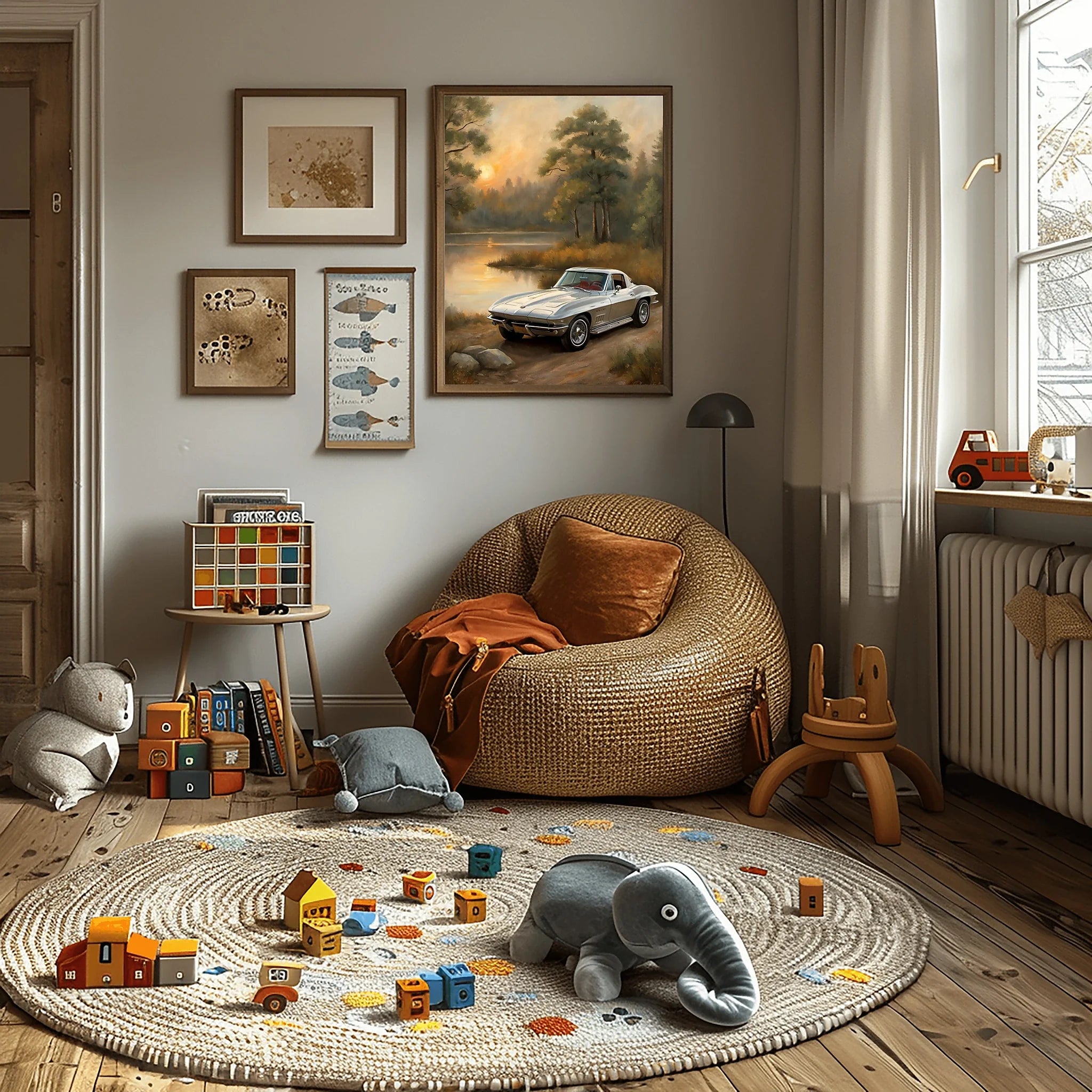 1963 Split-Window Stingray - Lakeside Edition | Poster Canvas