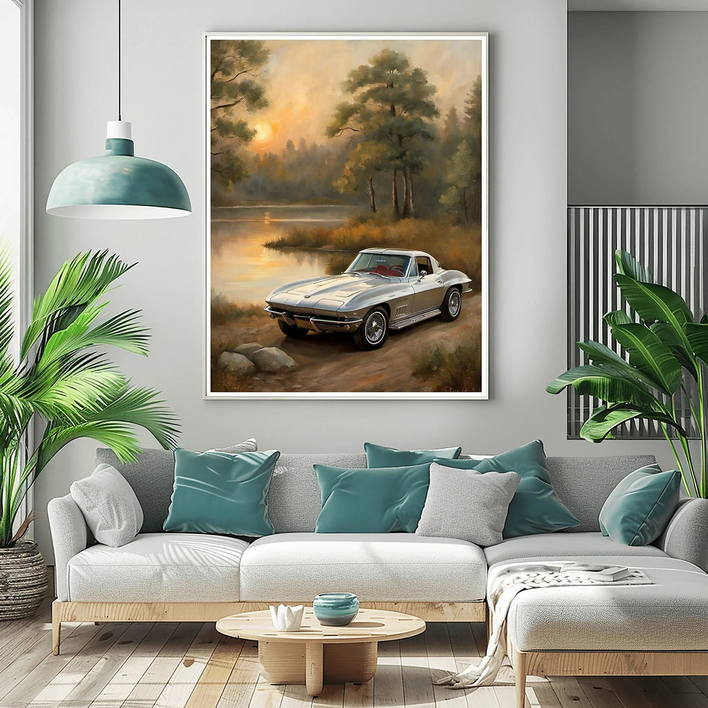 1963 Split-Window Stingray - Lakeside Edition | Poster Canvas