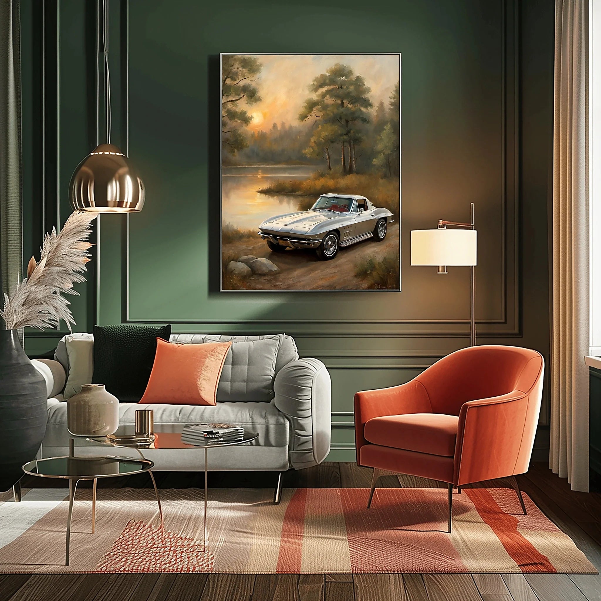 1963 Split-Window Stingray - Lakeside Edition | Poster Canvas