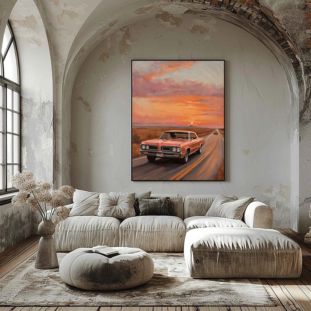 1964 GTO Muscle Pioneer - Highway Edition | Poster Canvas