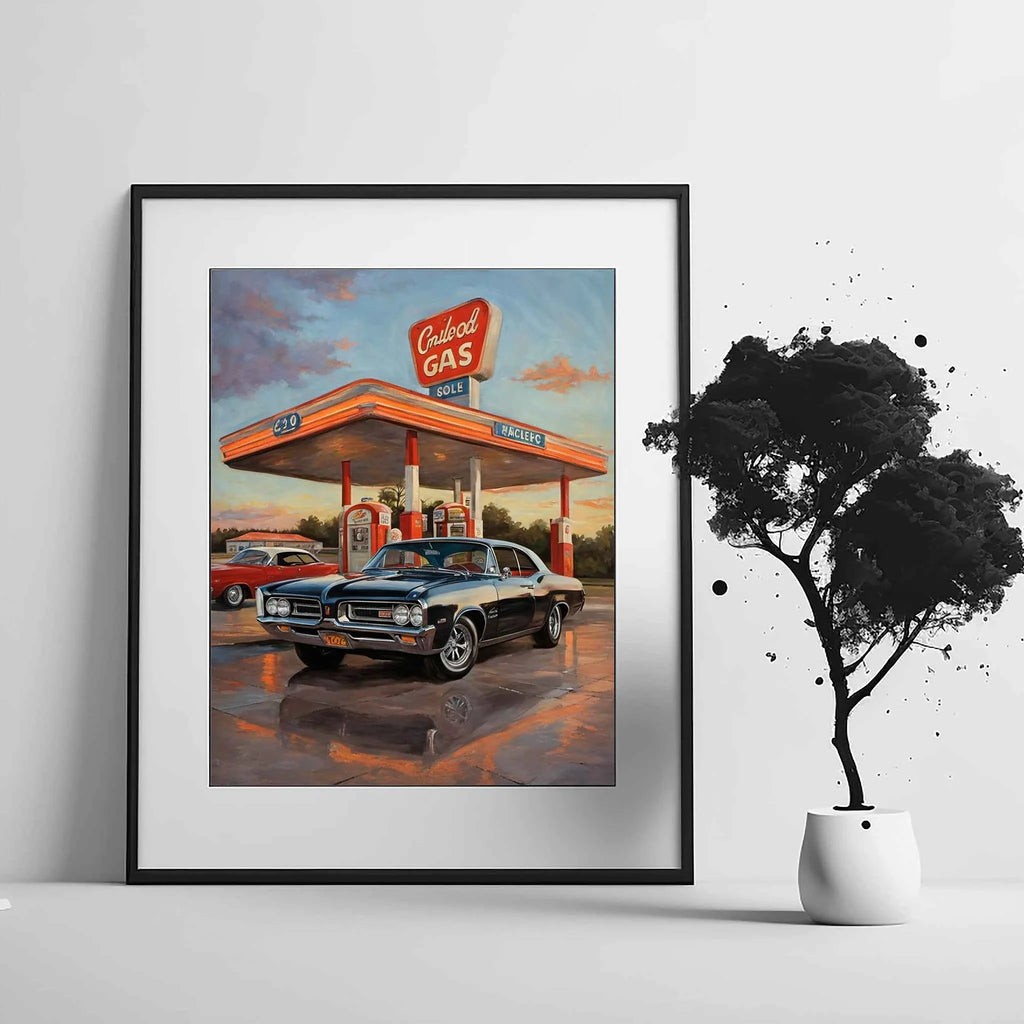 1964 GTO Muscle Pioneer - Gas Station Edition | Poster Canvas