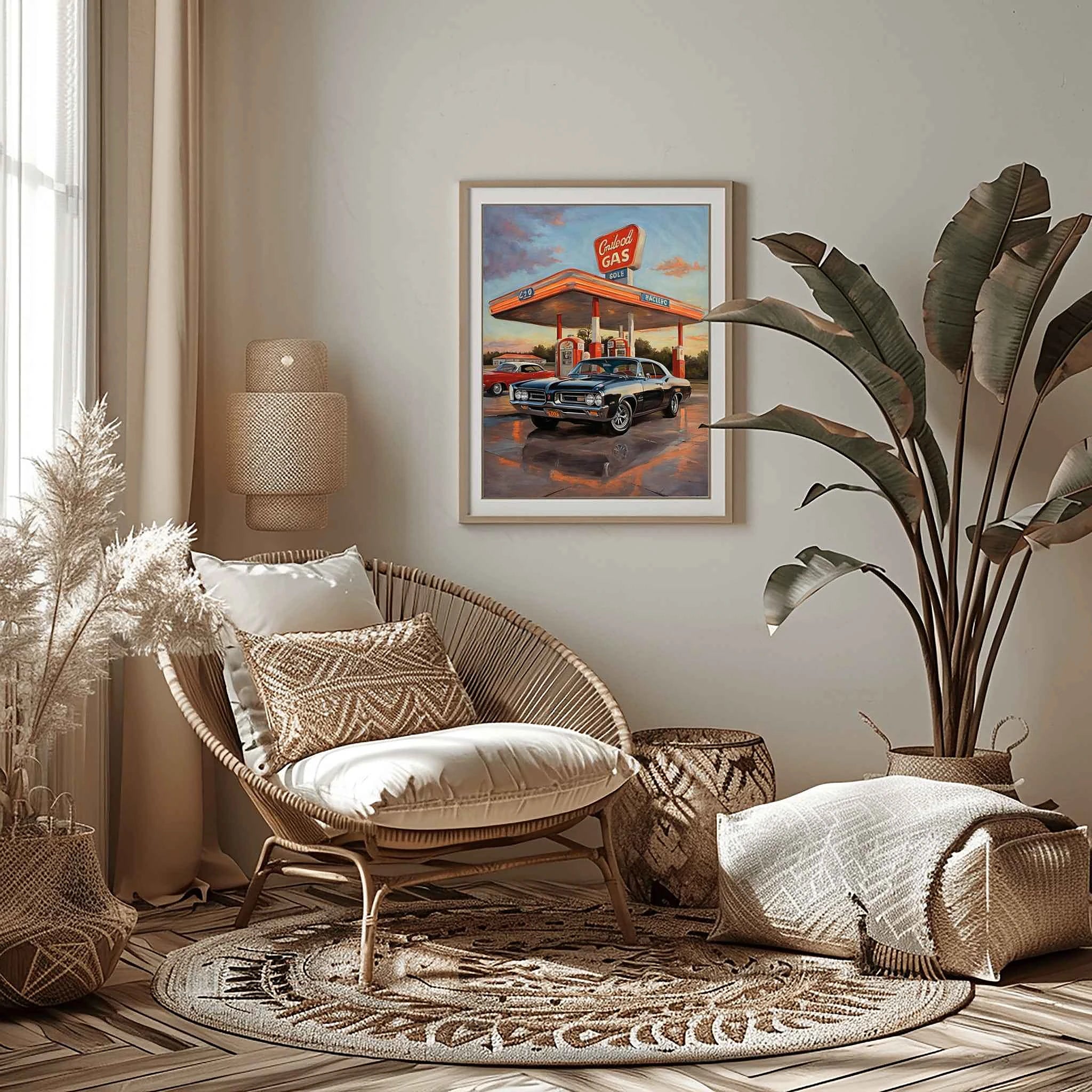 1964 GTO Muscle Pioneer - Gas Station Edition | Poster Canvas