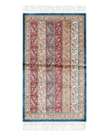 Paisley Pattern Silk Rug, Boteh Design, All Silk Accent Rug, Oriental Carpet, Very Detailed, 2' 8" x 4' 1", New, Bamboo Silk
