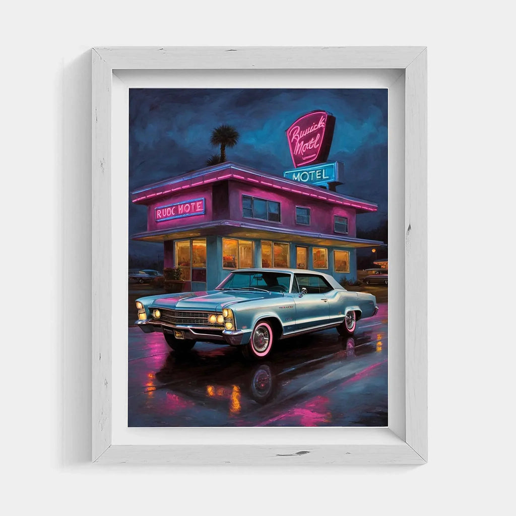 1965 Riviera Gran Sport - Neon Motel Edition | Poster Canvas