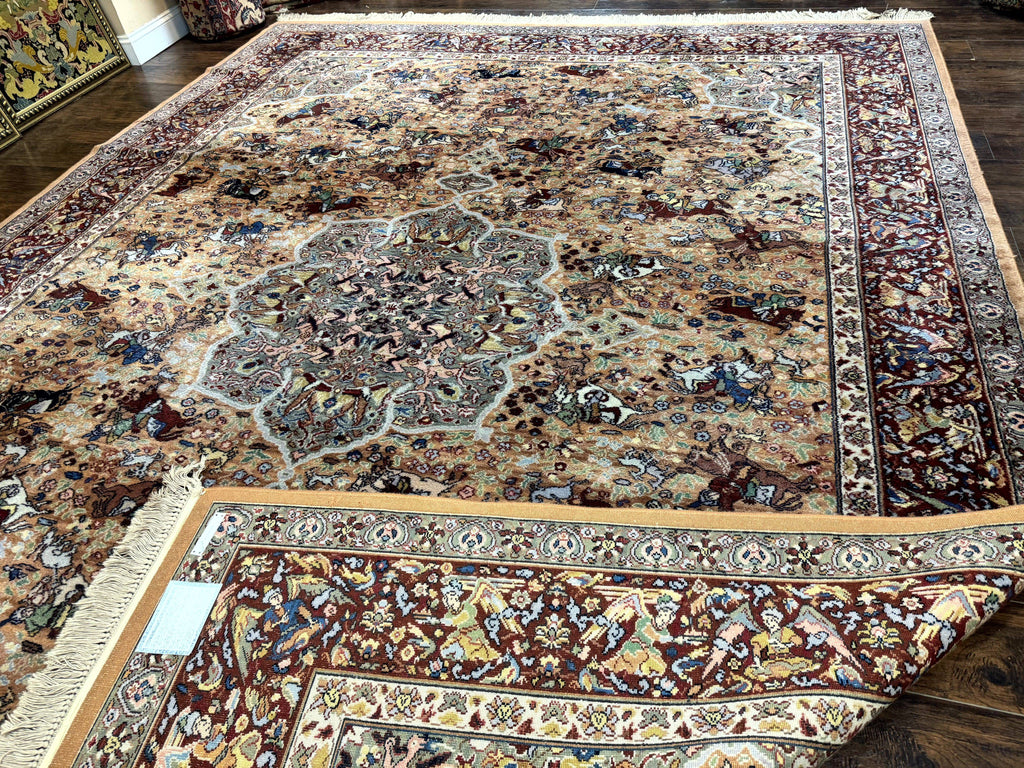 Karastan Rug 10x14 - Persian Hunting  #723 - Wool Pile, Vintage