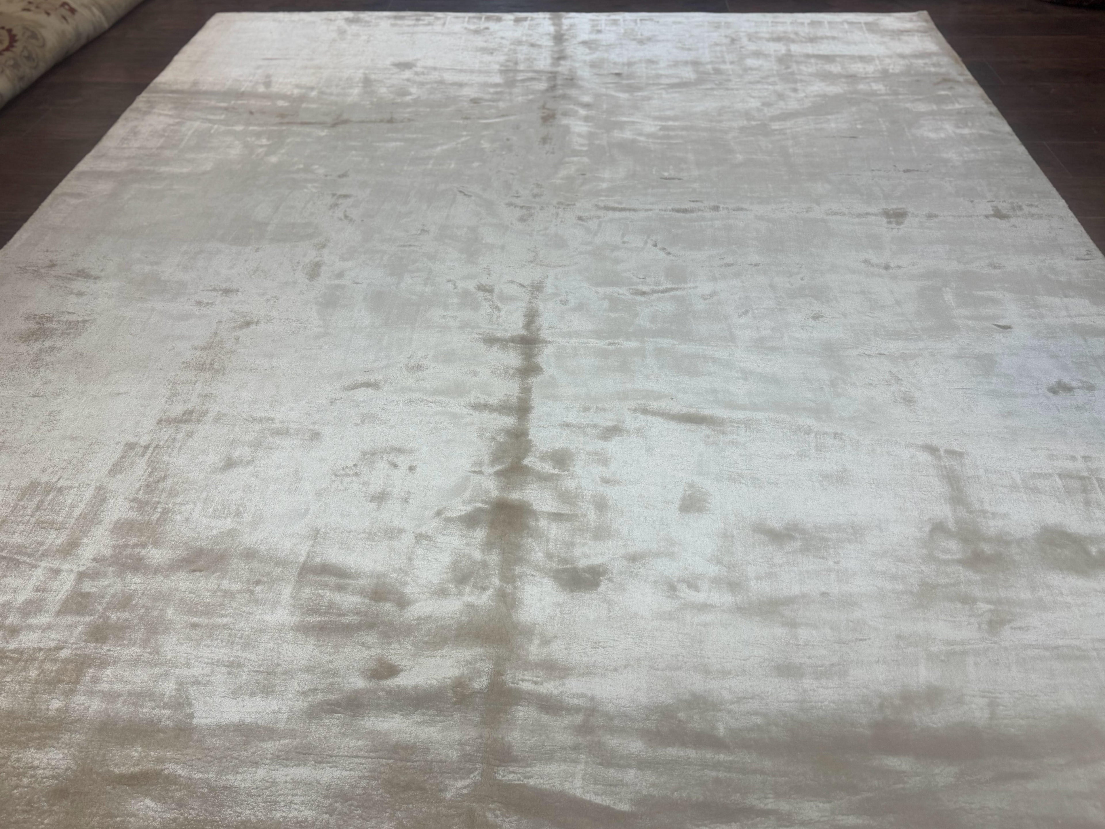 Tibetan Rug 9x11, Handmade Modern Contemporary Area Rug