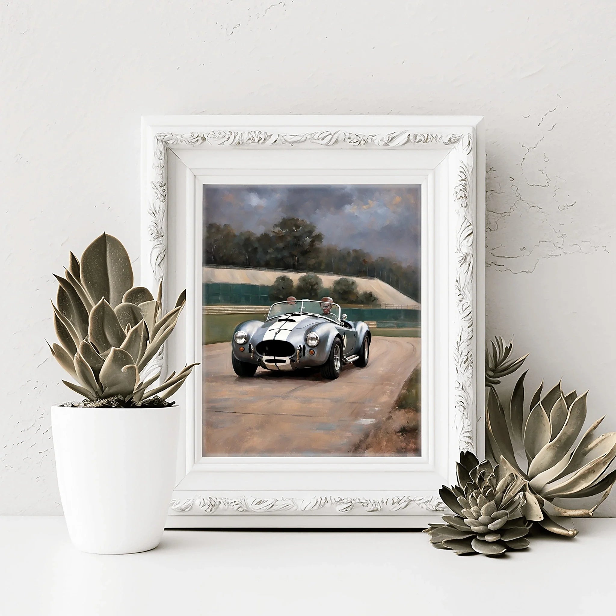 1966 Cobra Racing Heritage - Racetrack Edition | Poster Canvas