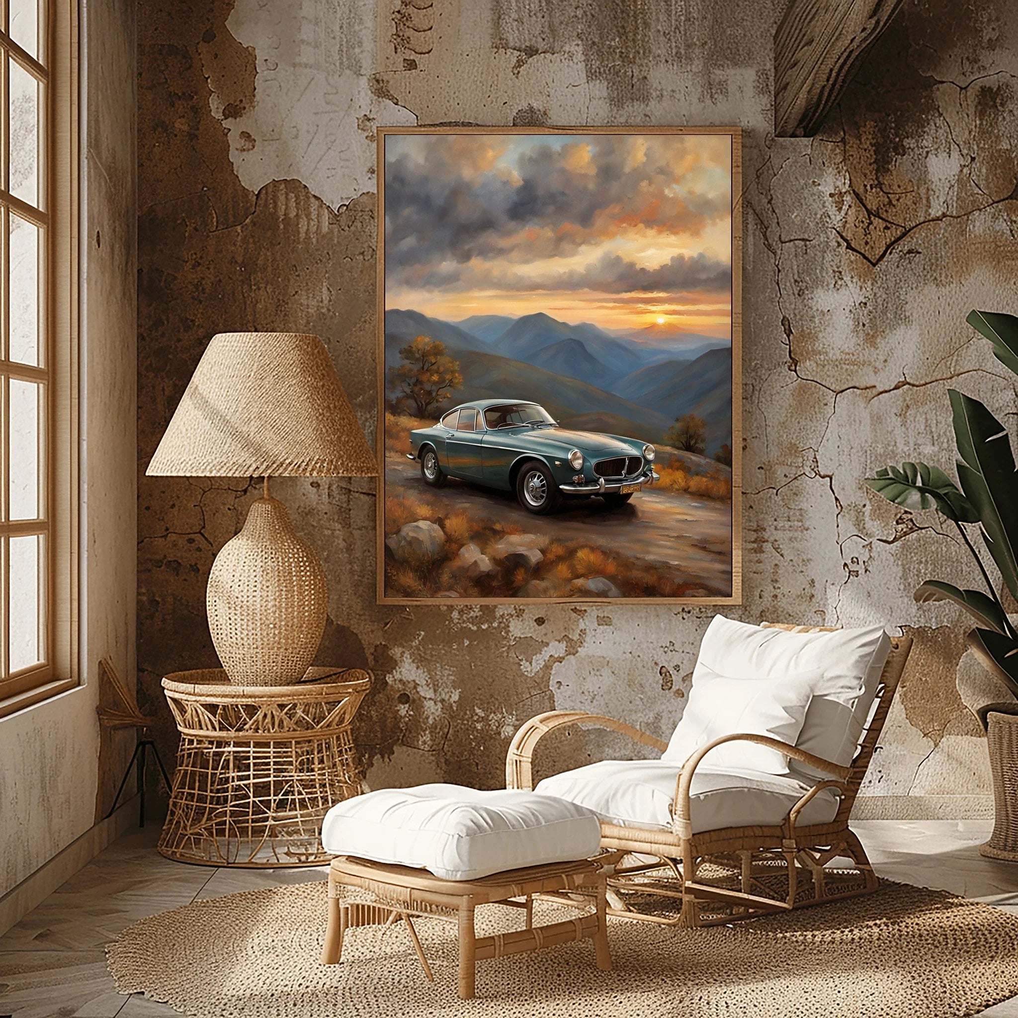 1966 Swedish GT Icon - Mountain Edition | Poster Canvas