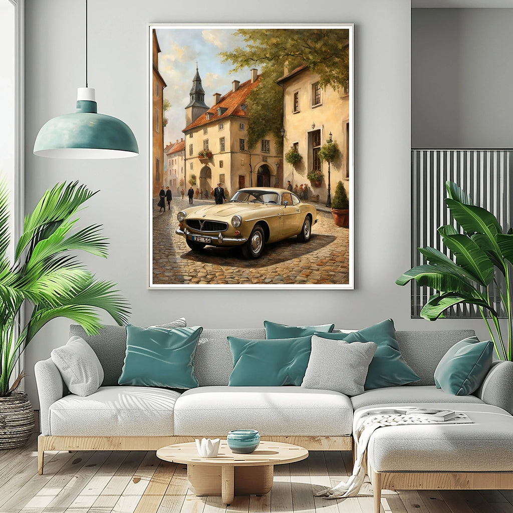 1966 Swedish GT Icon - Old Town Edition | Poster Canvas