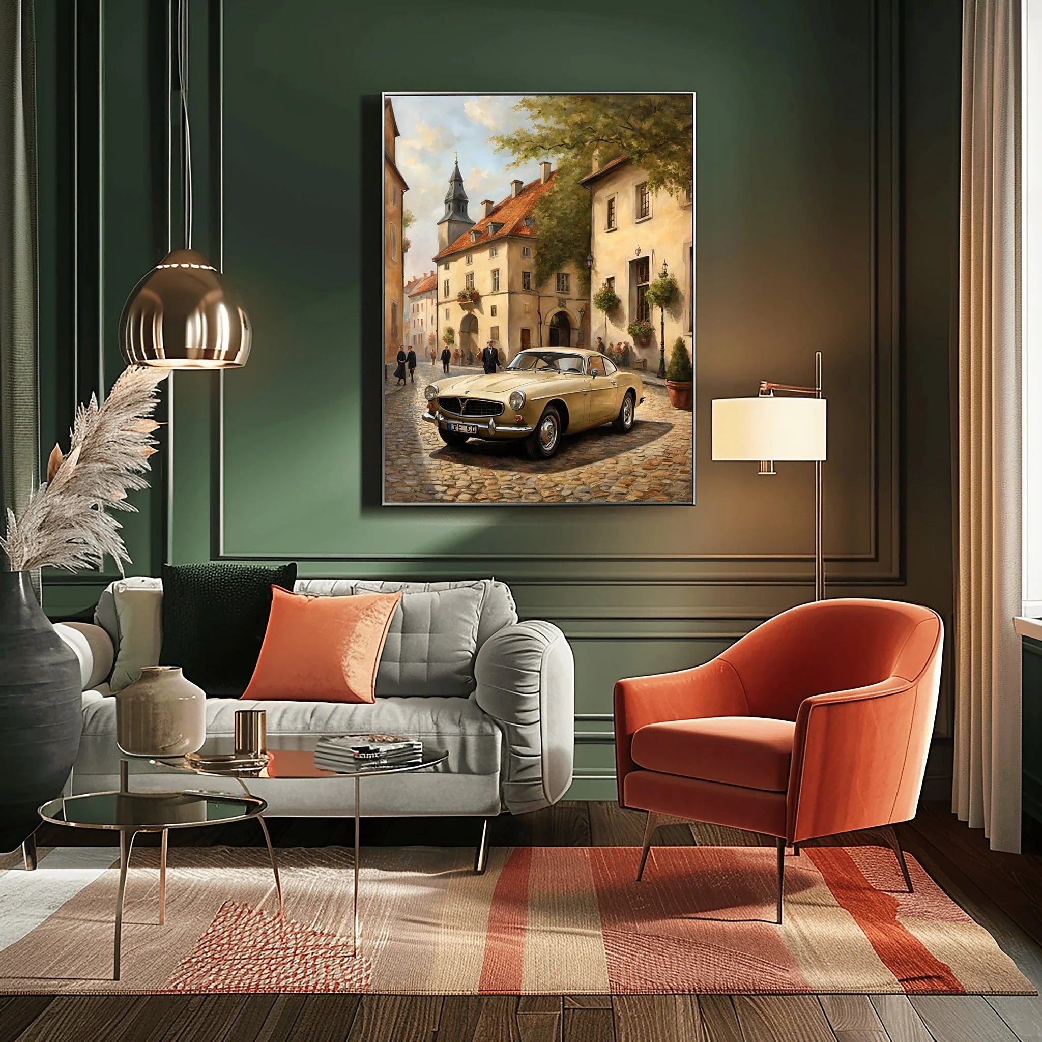 1966 Swedish GT Icon - Old Town Edition | Poster Canvas