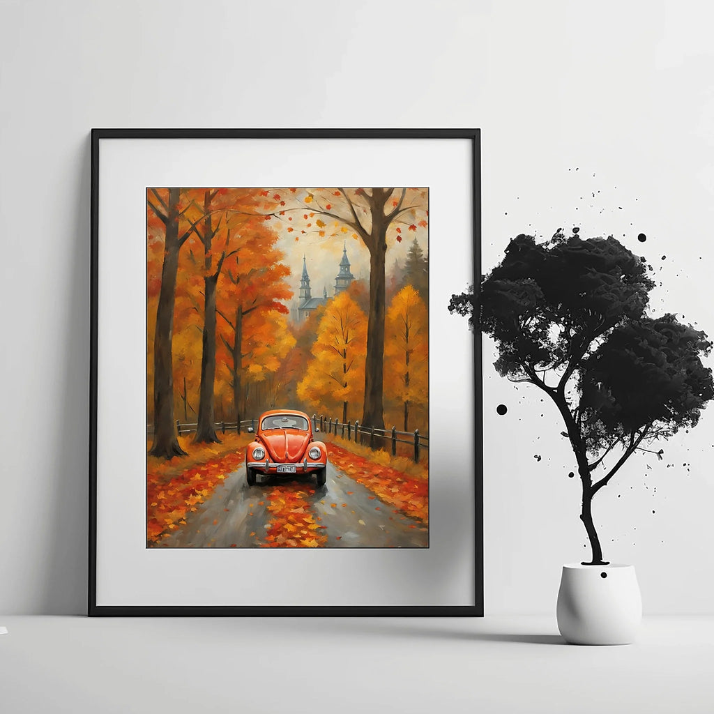 1967 Love Bug Classic - Autumn Edition | Poster Canvas