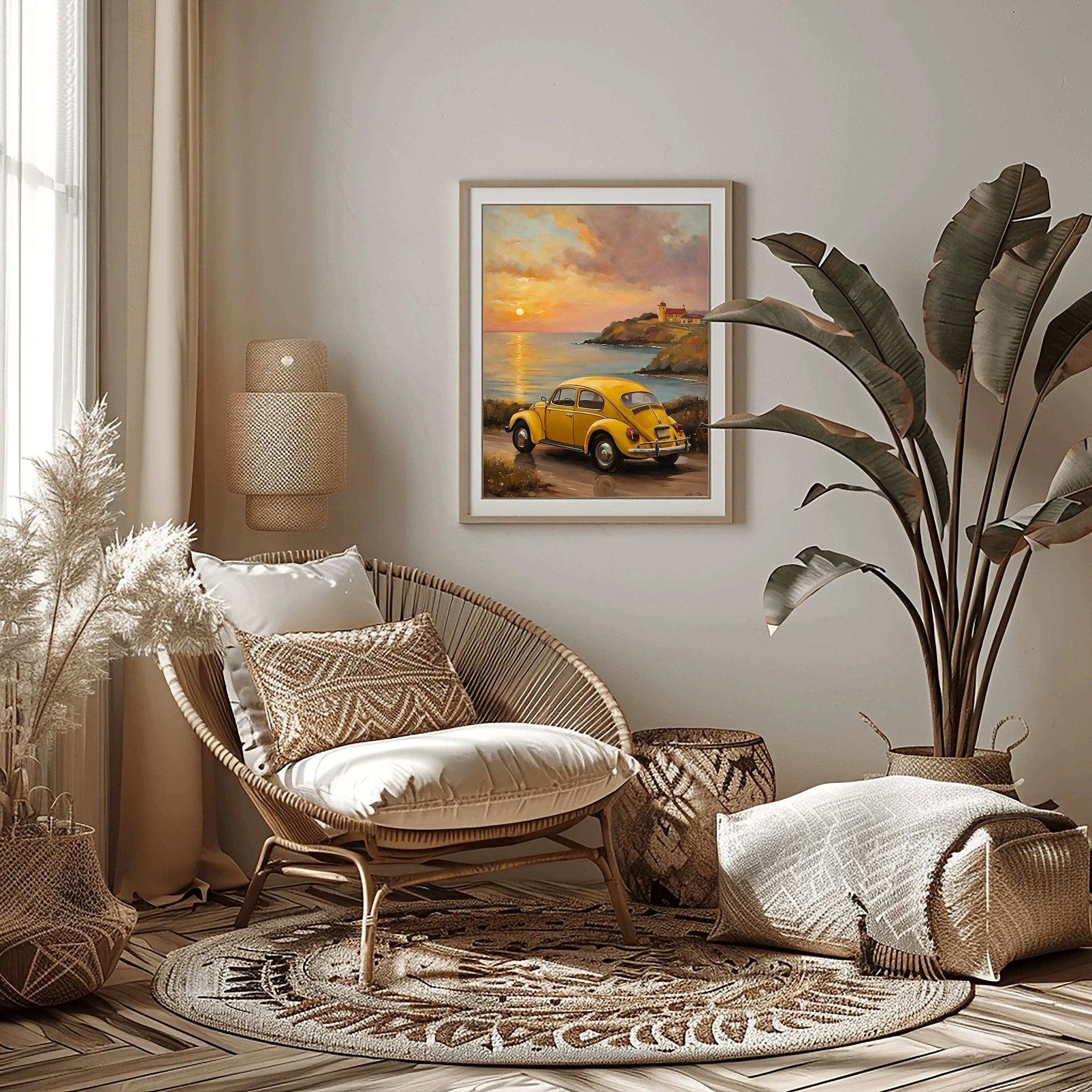 1967 Love Bug Classic - Sunset Edition | Poster Canvas