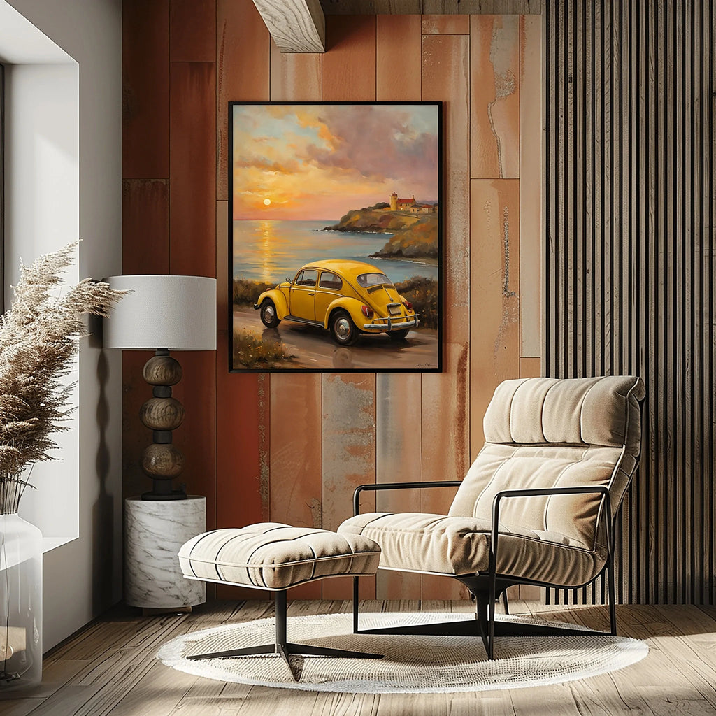 1967 Love Bug Classic - Sunset Edition | Poster Canvas