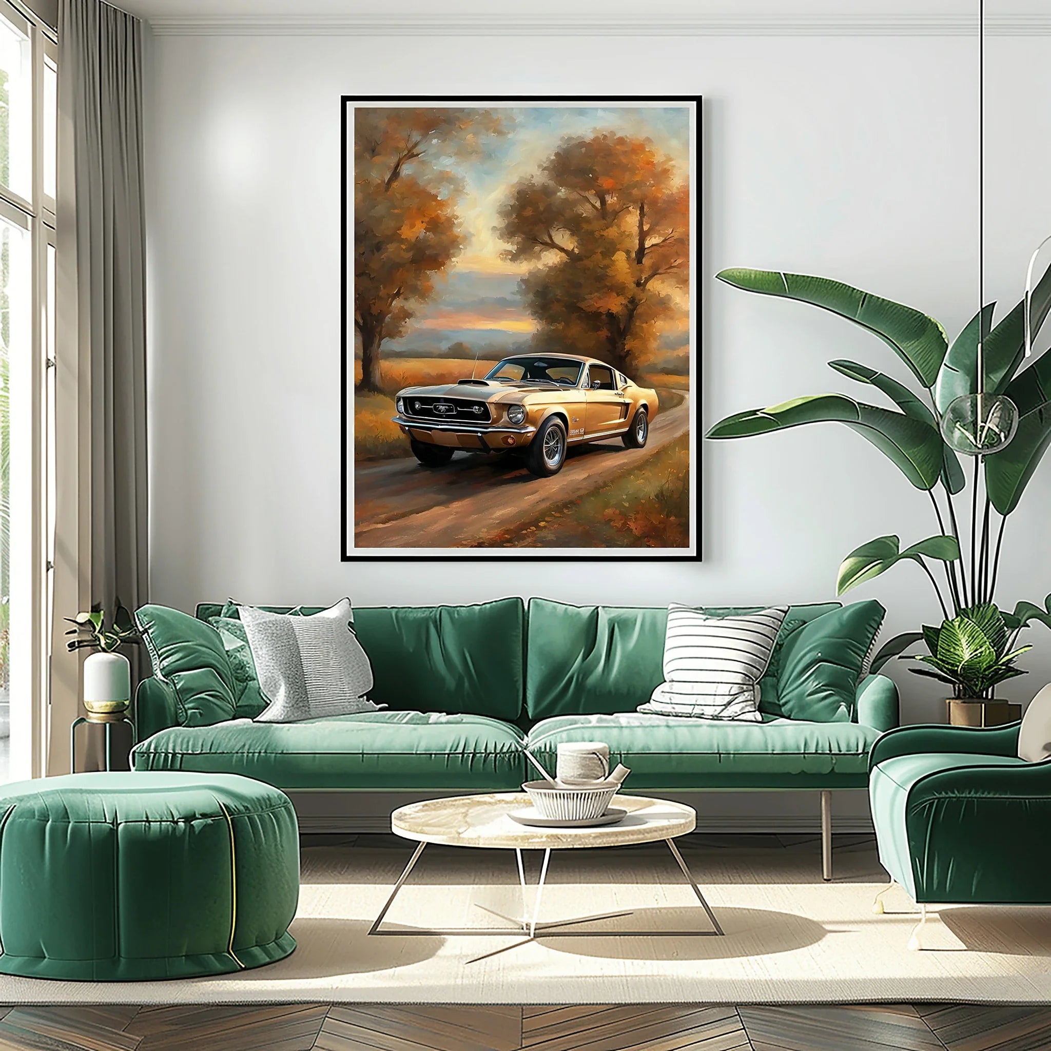 1967 Fastback Legends - Autumn Country Road Edition | Poster - Canvas - Framed Canvas