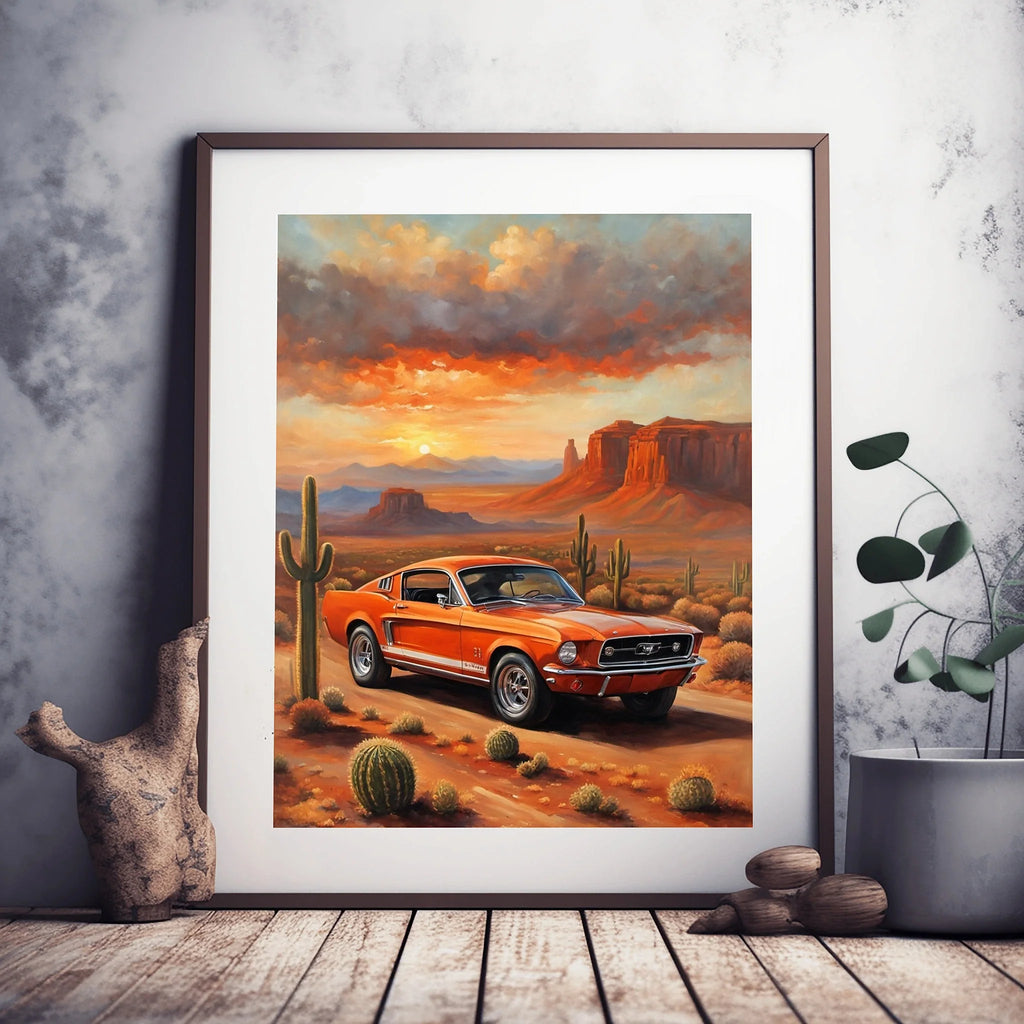 1967 Fastback Legends - Desert Monument Edition | Poster - Canvas - Framed Canvas
