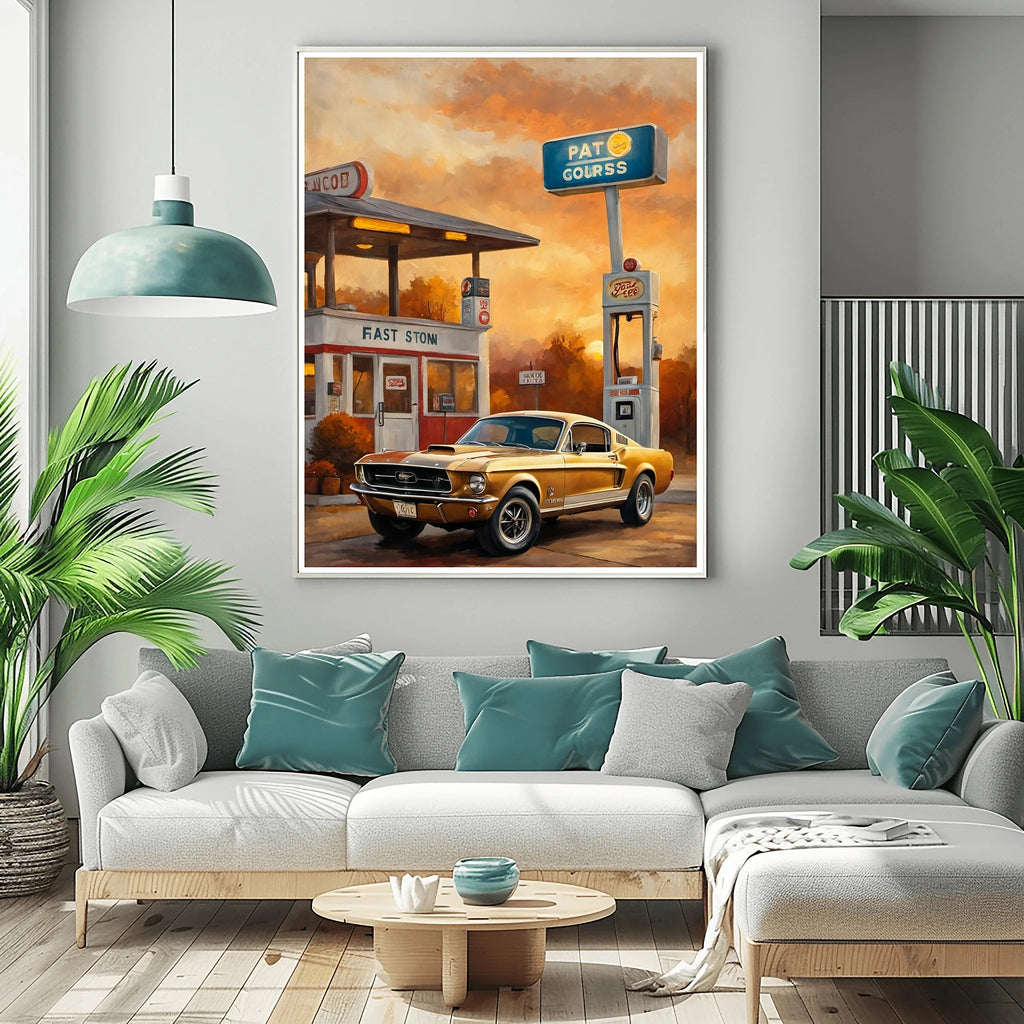 1967 Fastback Legends - Vintage Station Edition | Poster - Canvas - Framed Canvas
