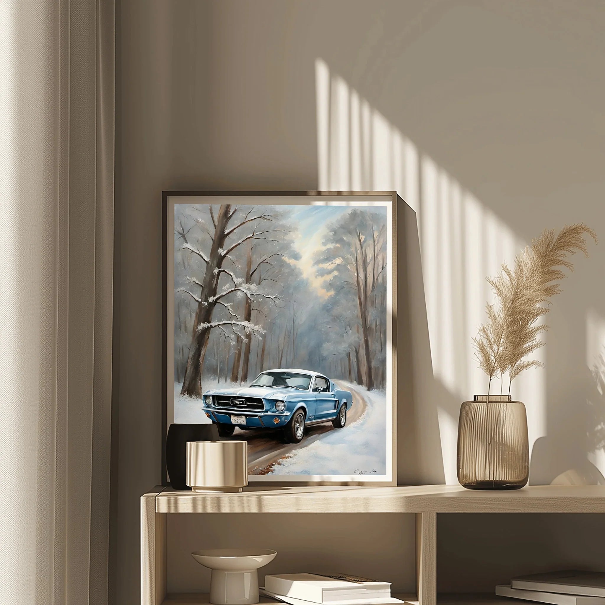 1967 Fastback Legends - Winter Forest Edition | Poster - Canvas - Framed Canvas