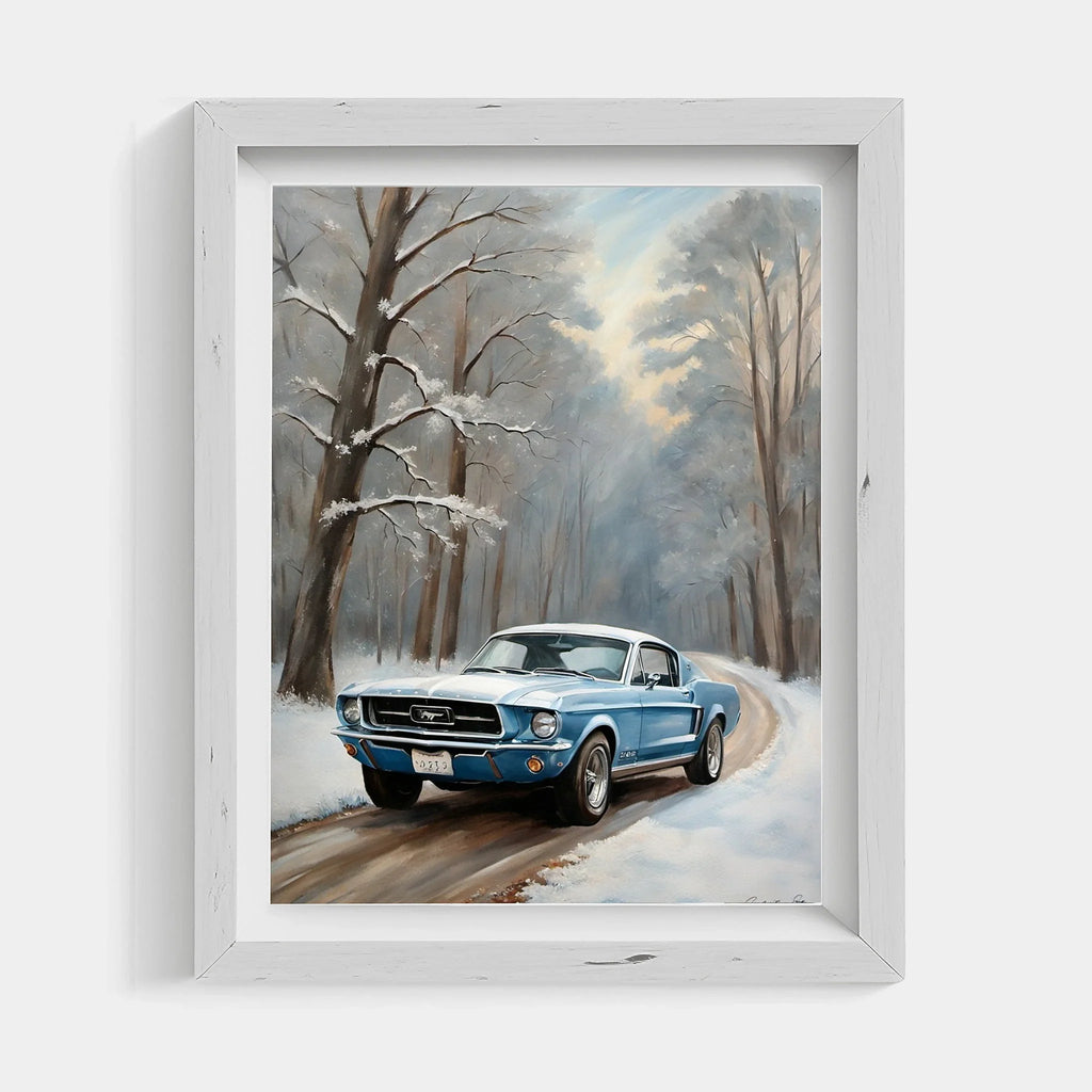 1967 Fastback Legends - Winter Forest Edition | Poster - Canvas - Framed Canvas