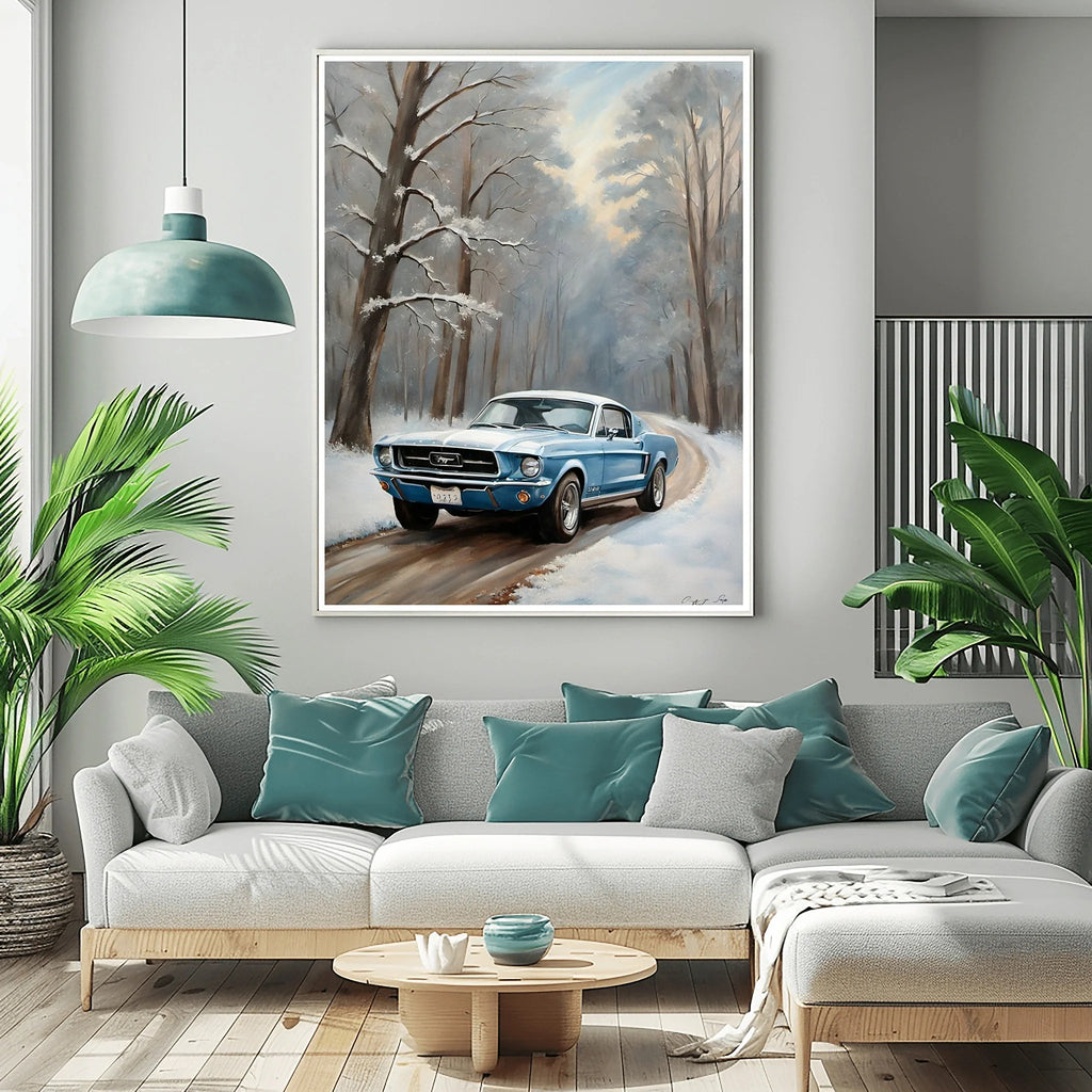 1967 Fastback Legends - Winter Forest Edition | Poster - Canvas - Framed Canvas