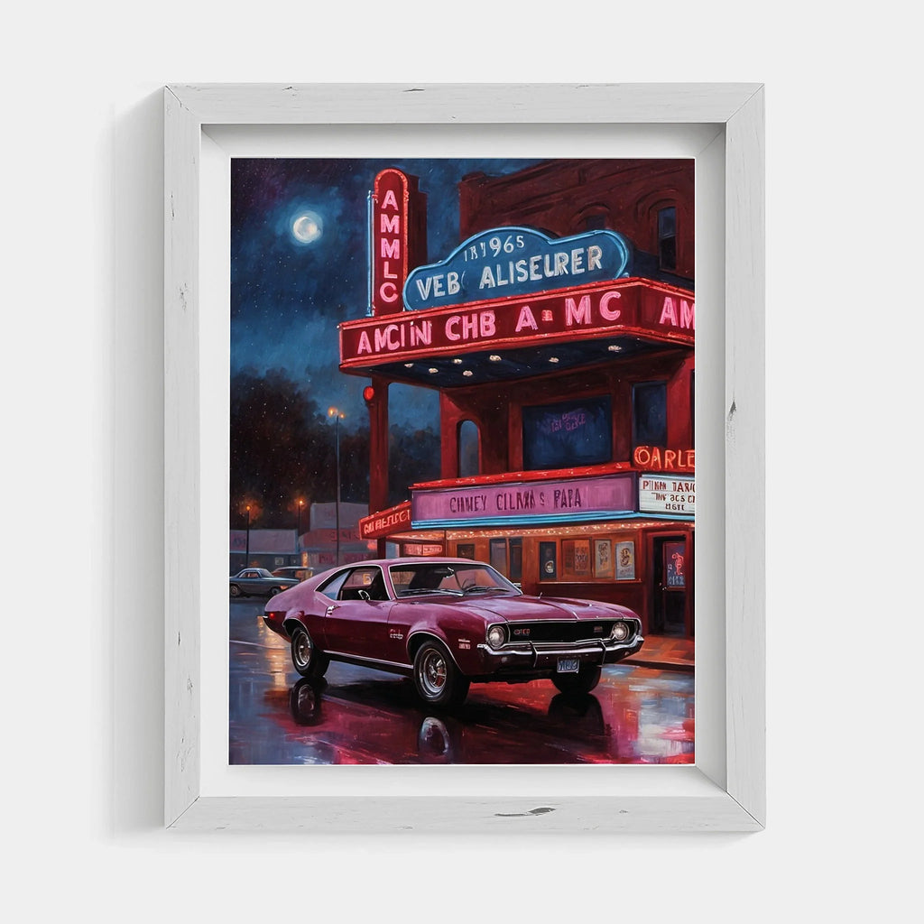1968 AMC Javelin Spirit - Cinema Night Edition | Poster Canvas
