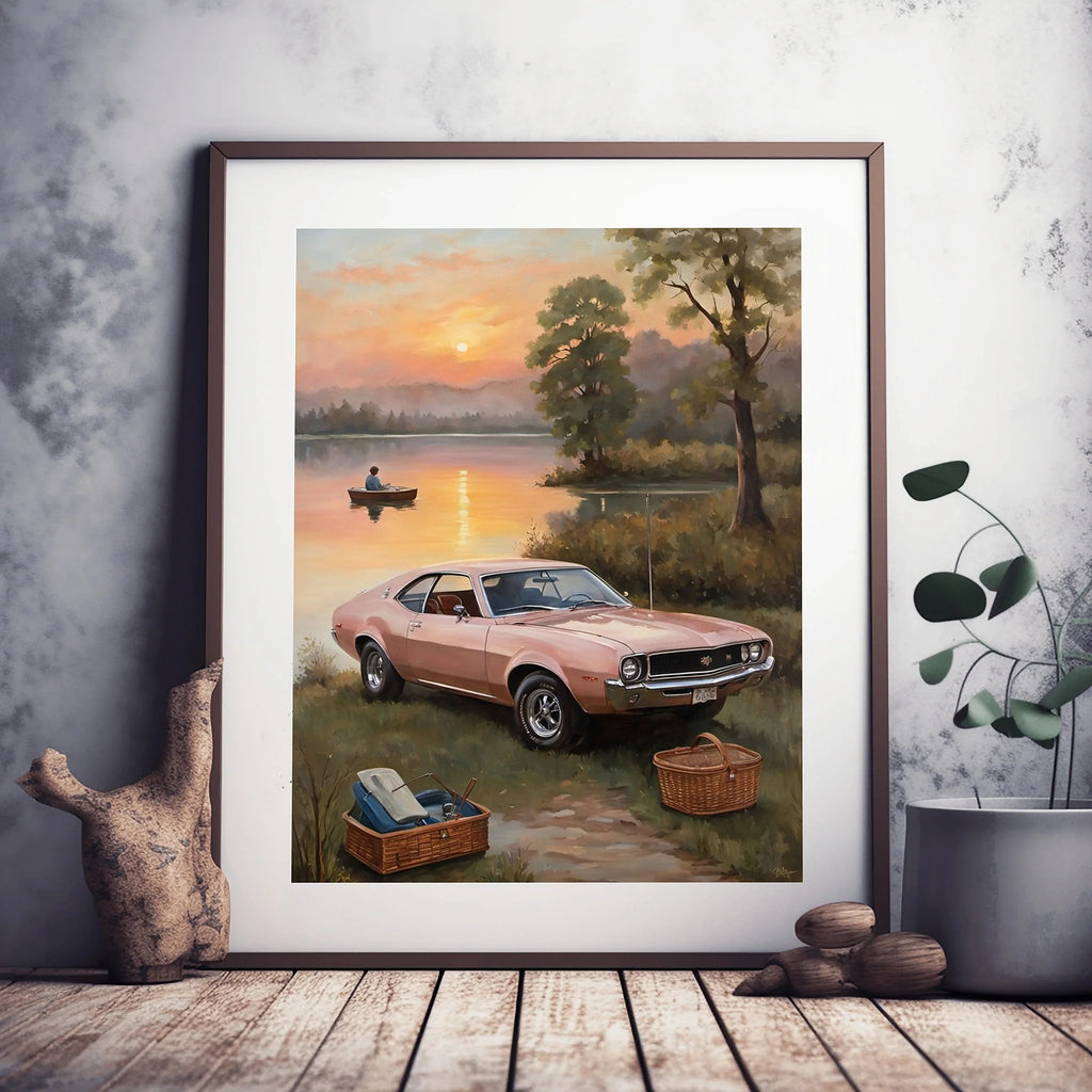 1968 AMC Javelin Spirit - Lakeside Edition | Poster Canvas