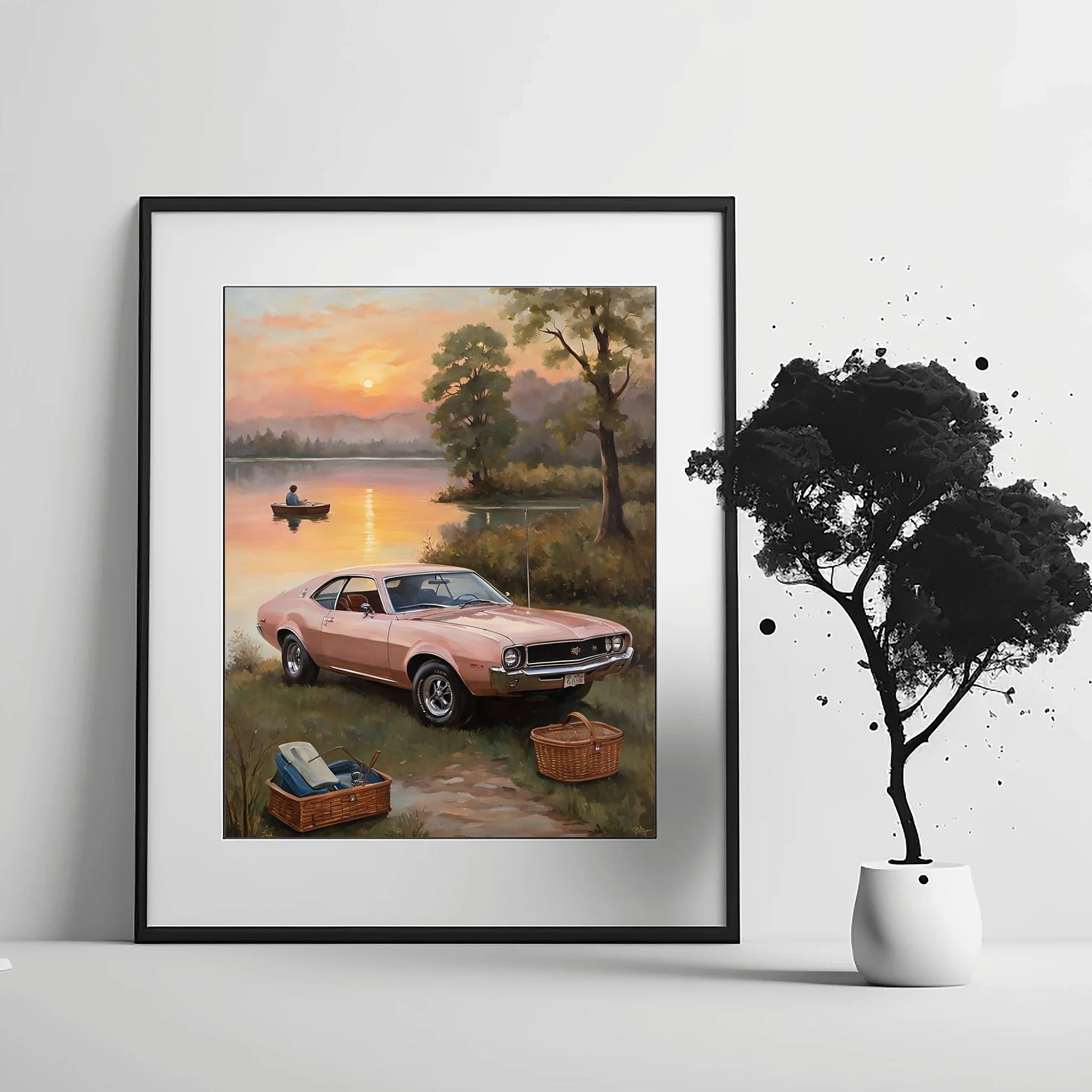 1968 AMC Javelin Spirit - Lakeside Edition | Poster Canvas