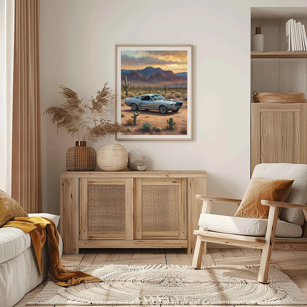 1968 Shelby Muscle Icon - Desert Edition | Poster Canvas