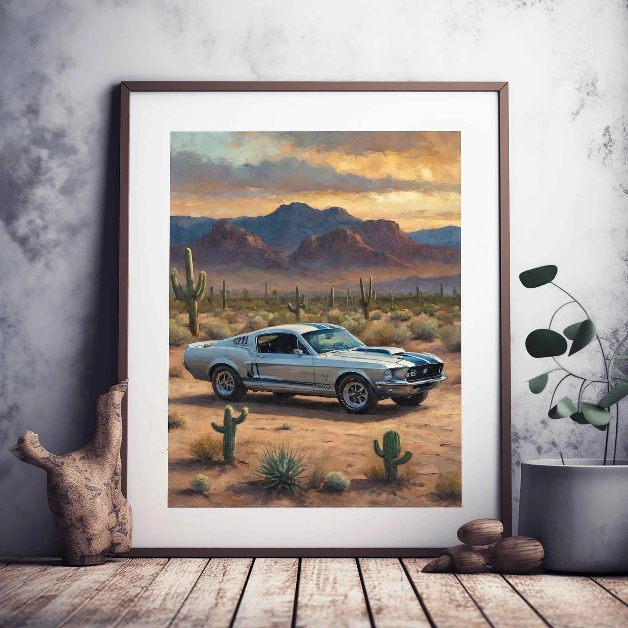 1968 Shelby Muscle Icon - Desert Edition | Poster Canvas