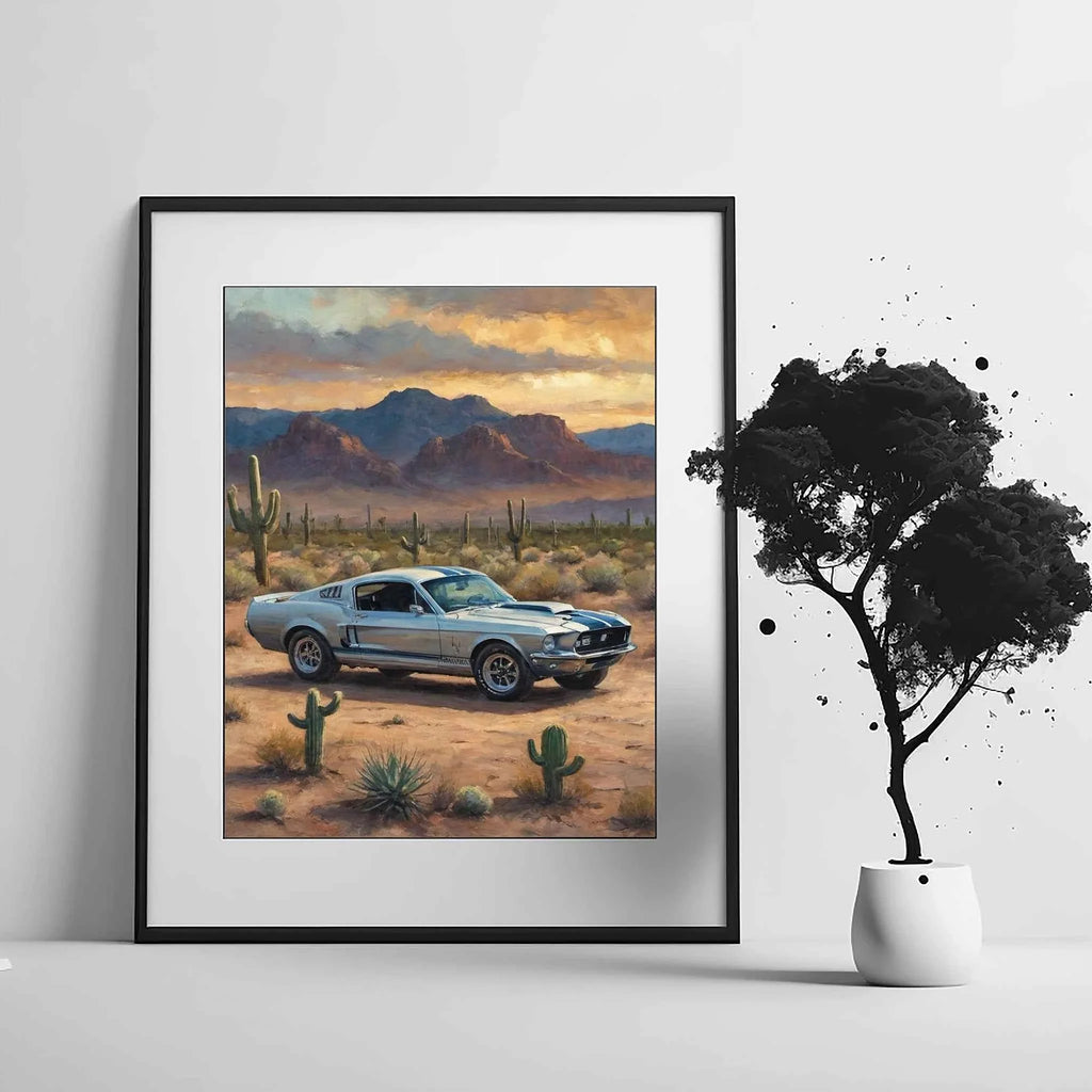 1968 Shelby Muscle Icon - Desert Edition | Poster Canvas