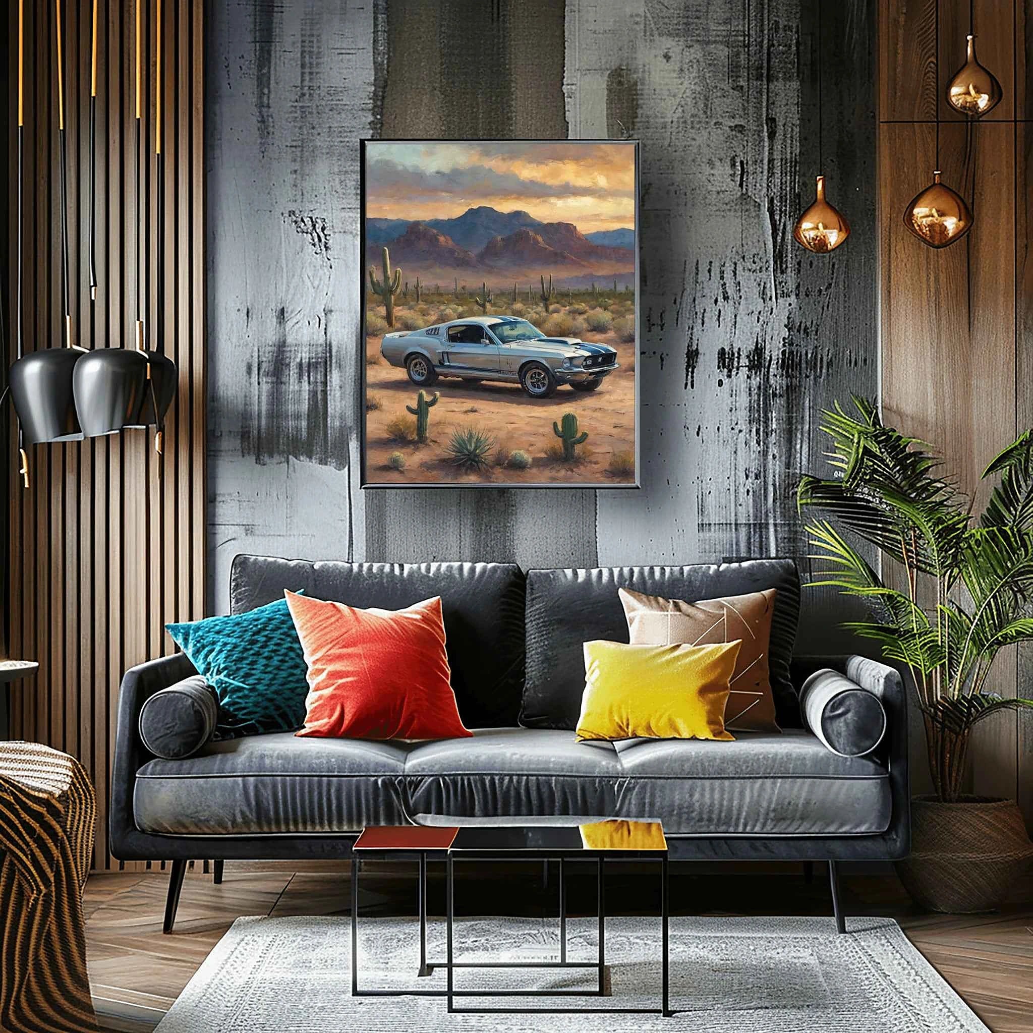 1968 Shelby Muscle Icon - Desert Edition | Poster Canvas