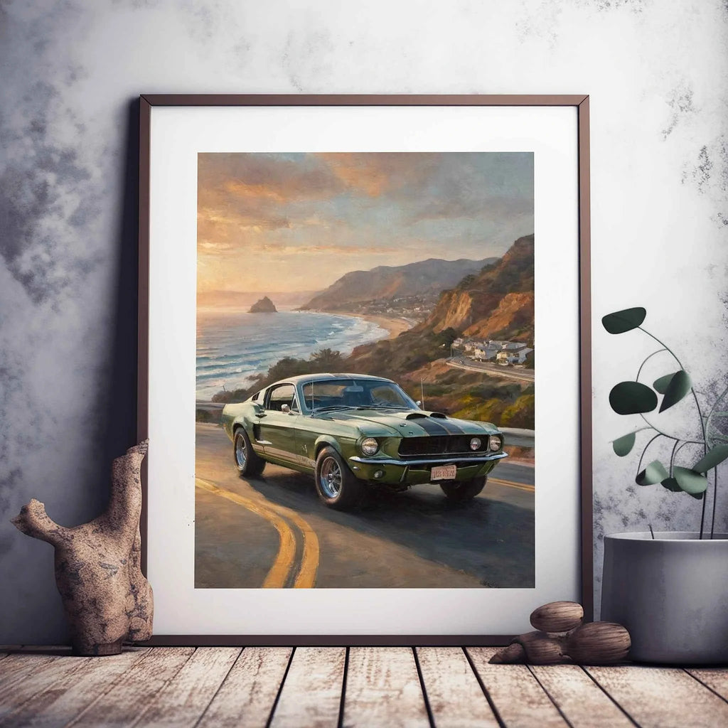 1968 Shelby Muscle Icon - Malibu Edition | Poster Canvas