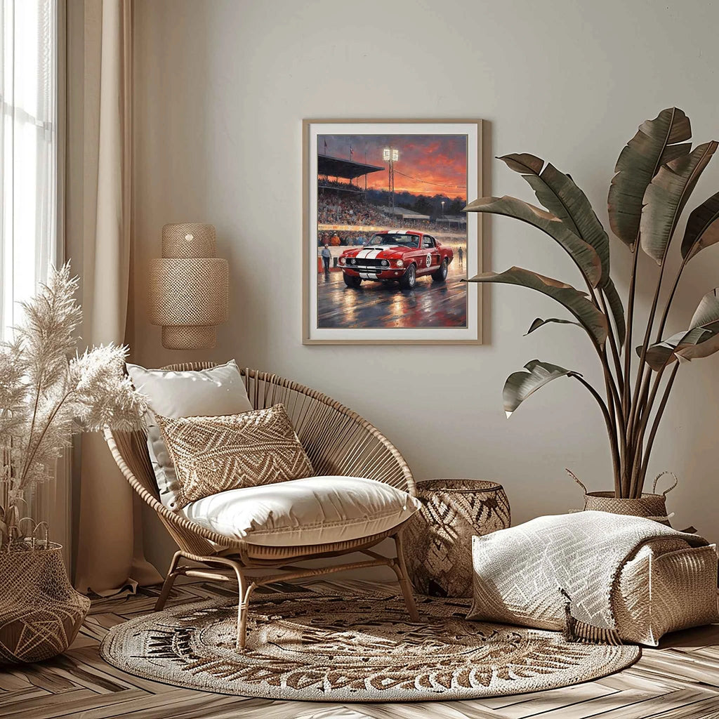 1968 Shelby Muscle Icon - Night Edition | Poster Canvas