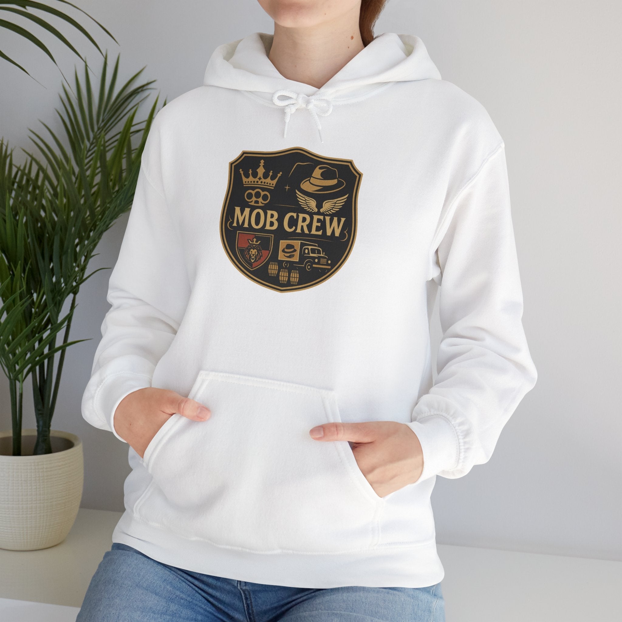 Mob Crew Hoodie – Vintage Pullover for Family Comfort