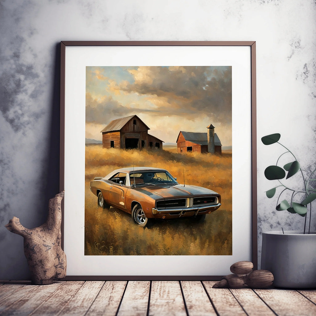 1969 RT Charger Power - Barn Edition | Poster Canvas
