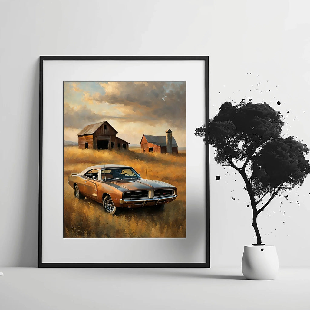 1969 RT Charger Power - Barn Edition | Poster Canvas